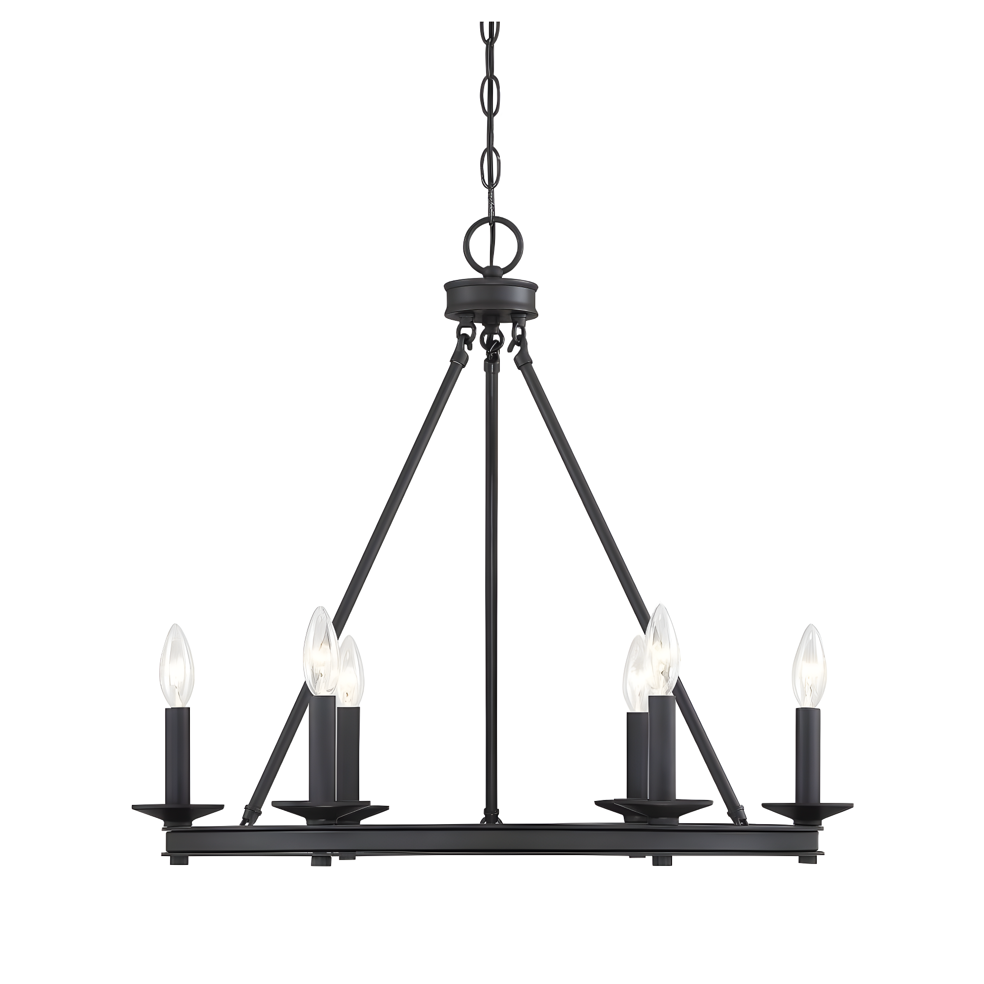 Savoy House Middleton 6 - Light Chandelier in  Matte Black