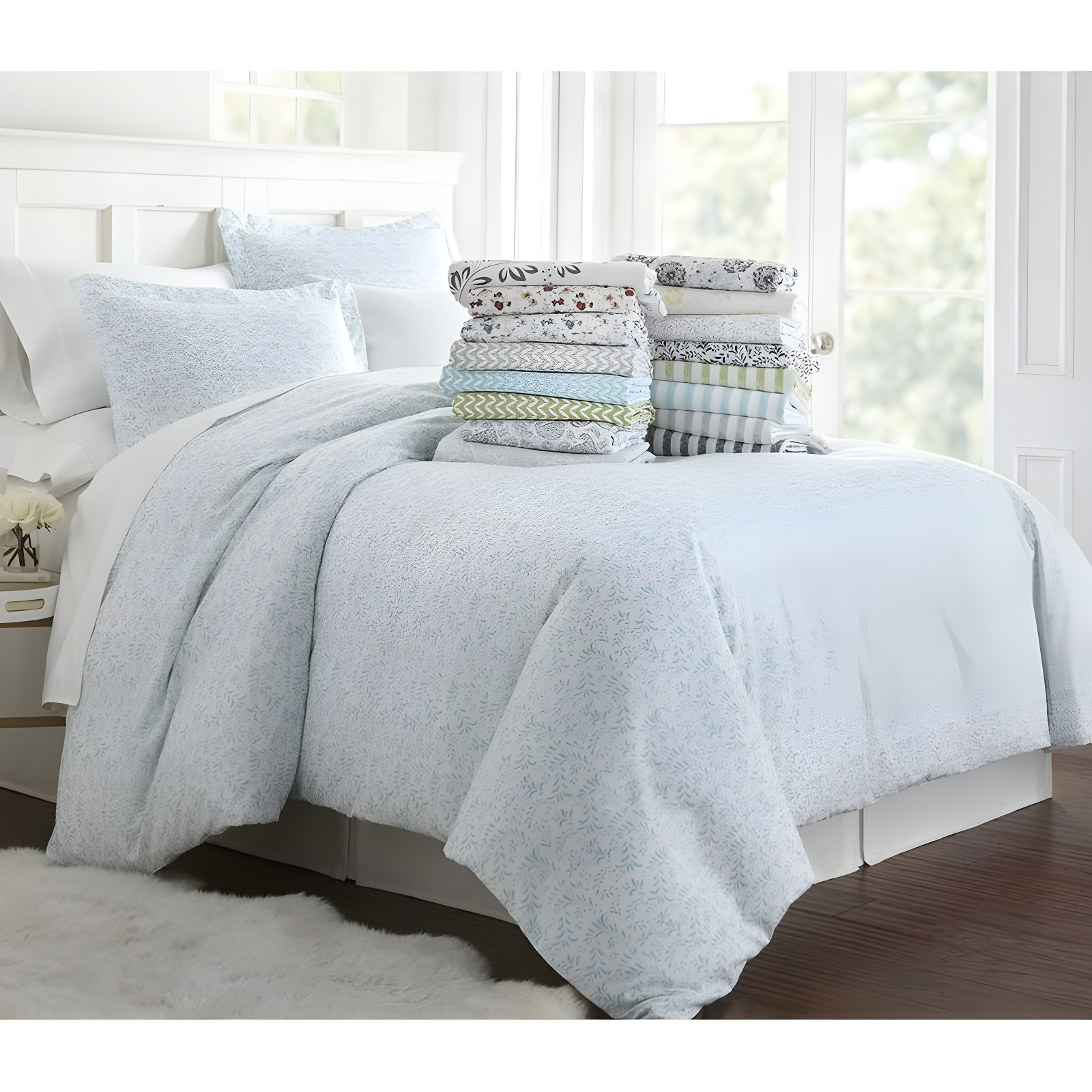 Becky Cameron 3 Piece Rugged Stripe Pattern Duvet Cover Set