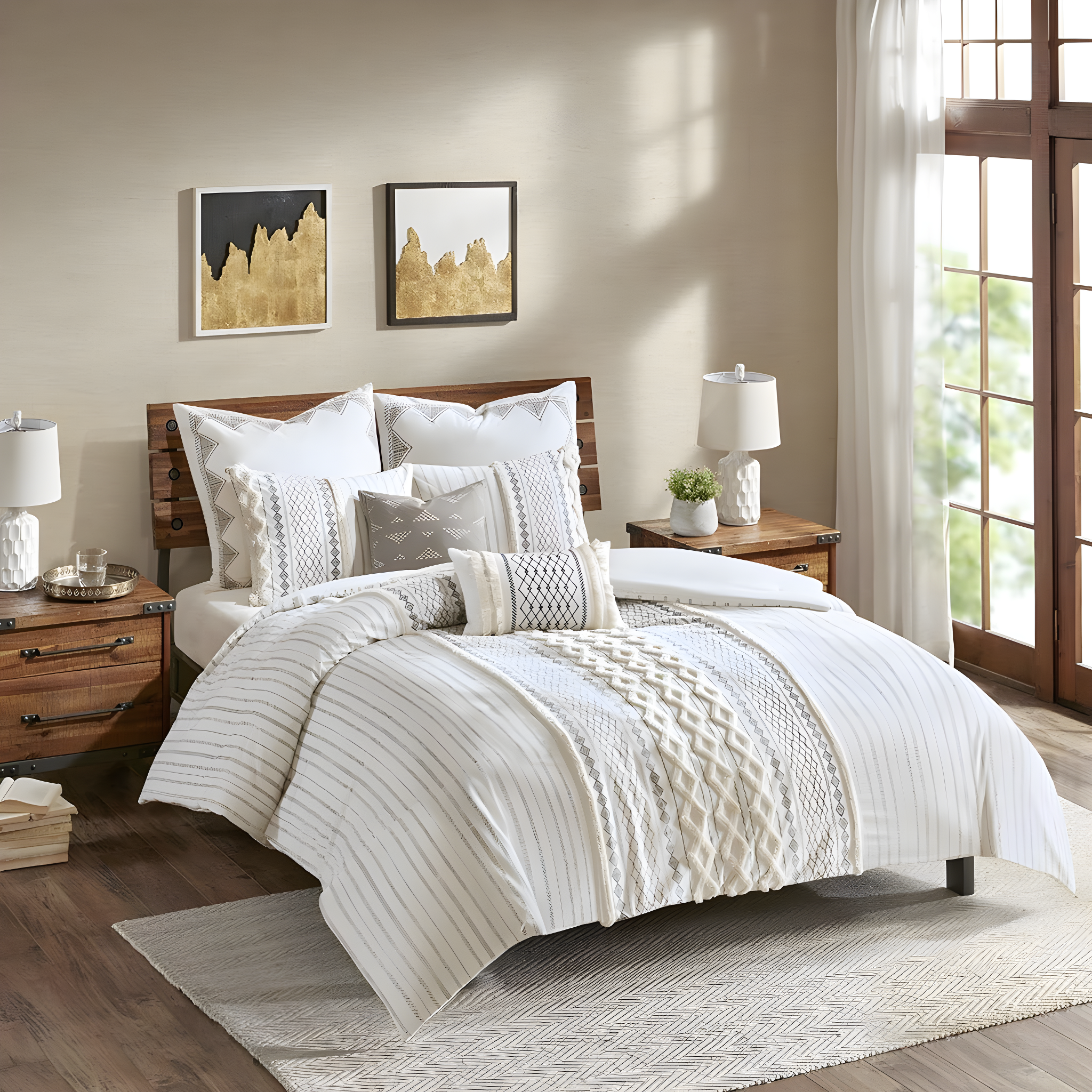 INK+IVY Imani Cotton Printed Comforter Set
