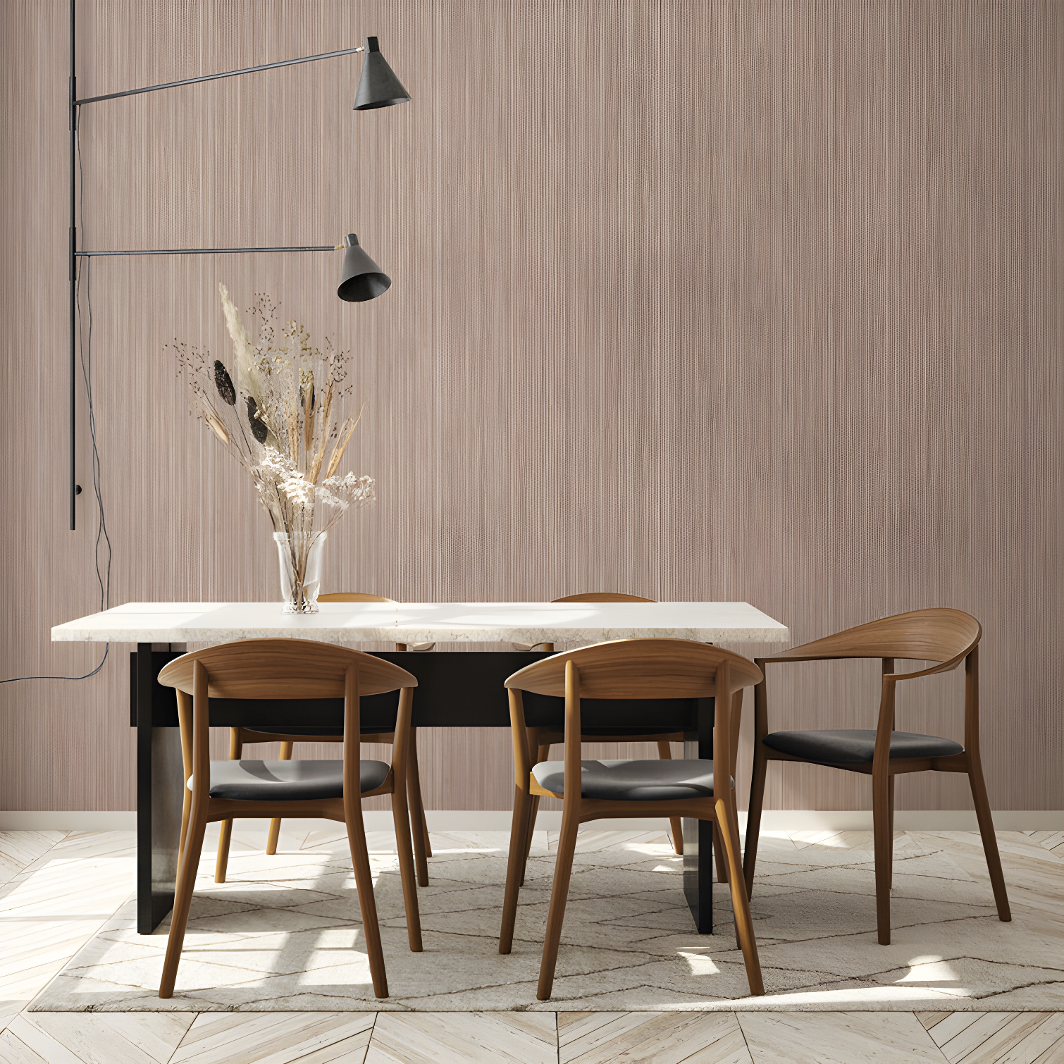 Tempaper & Co. 28 sq ft Faux Horizontal Grasscloth Removable Peel and Stick Wallpaper Textured Neutral : Vinyl, Self-Adhesive