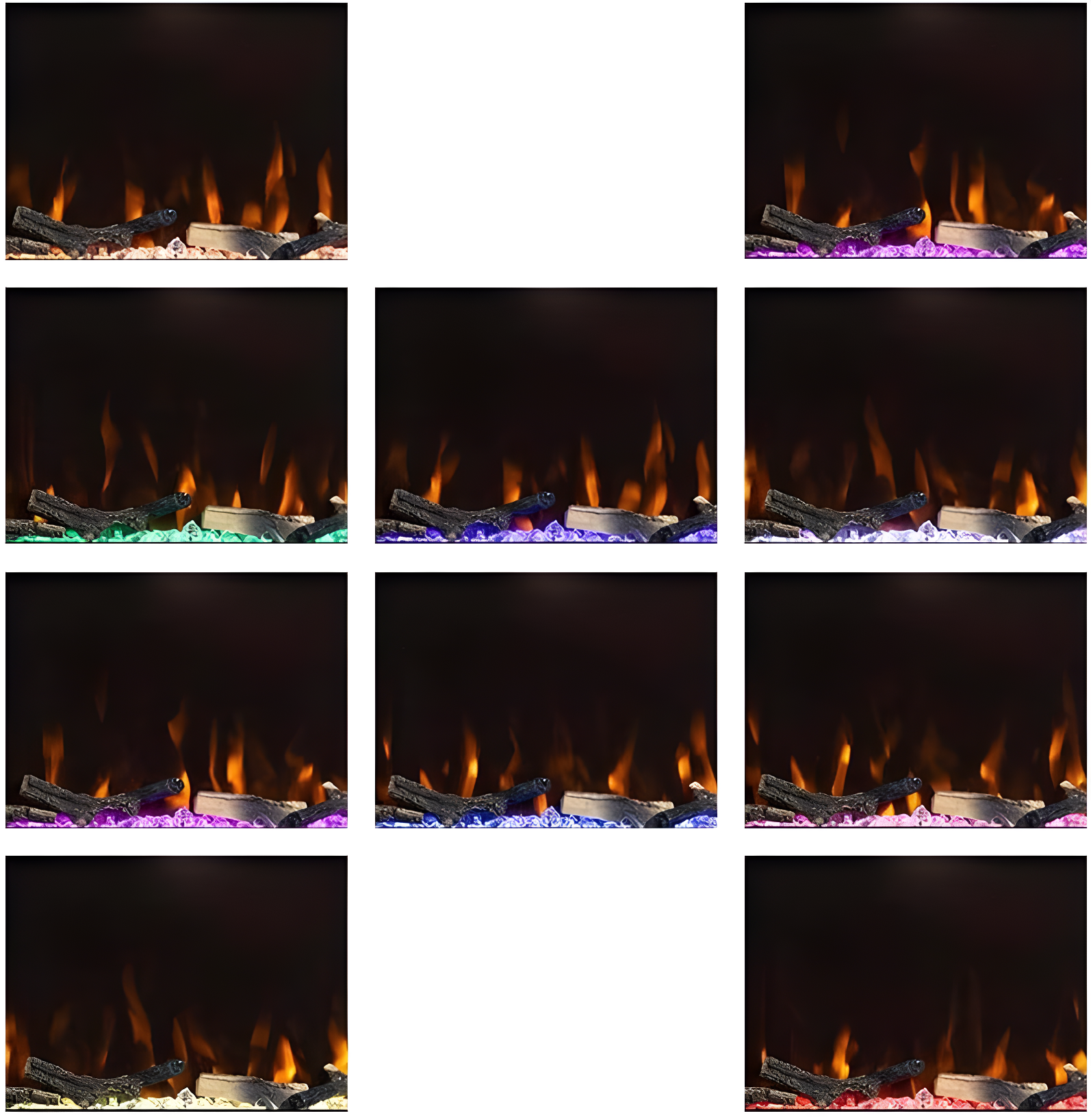 Modern Ember Emory Smart Electric Fireplace Tv Stand | 42” Firebox Heater | With Wi-fi App