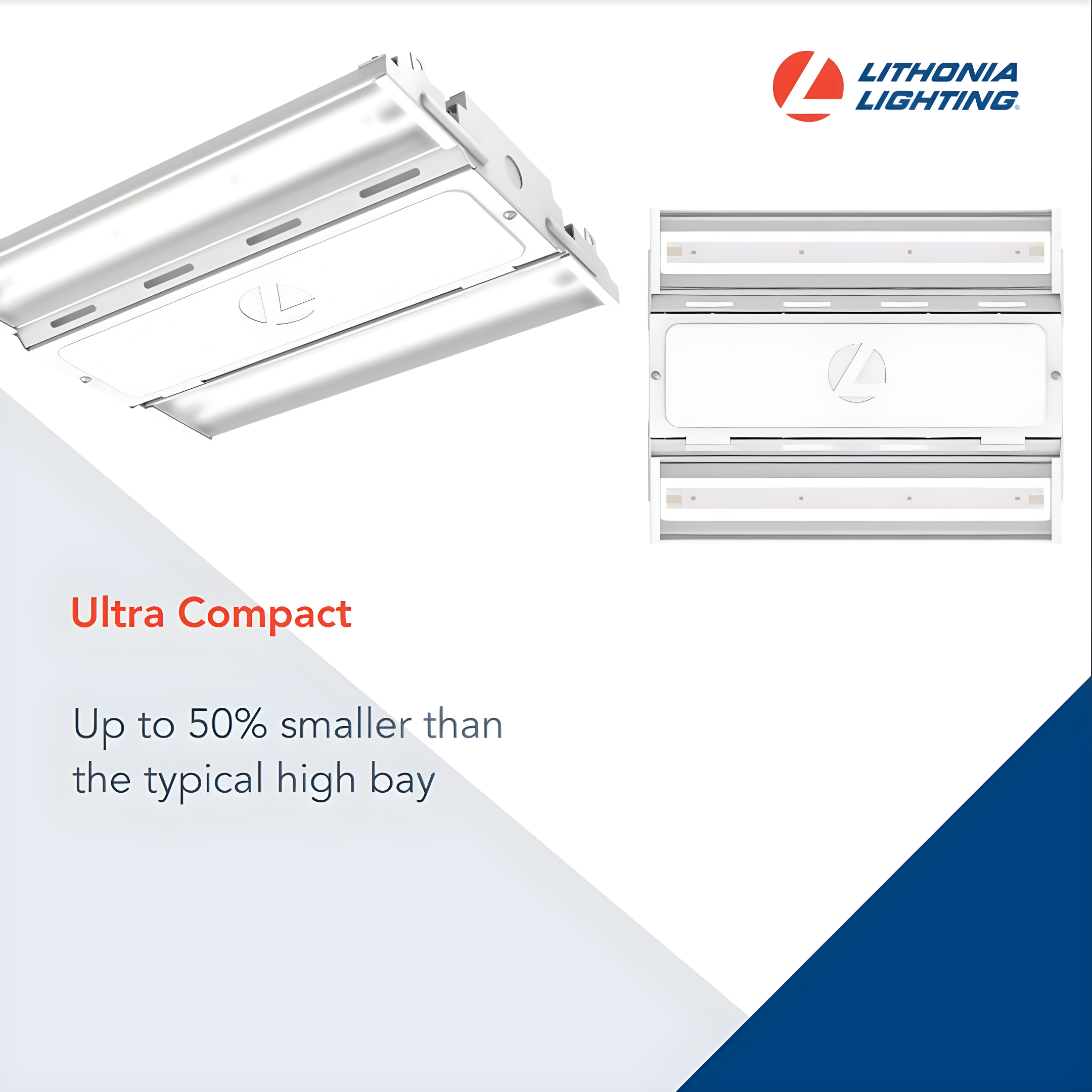Lithonia Lighting Dimmable Rectangle High Bay Ceiling Light
