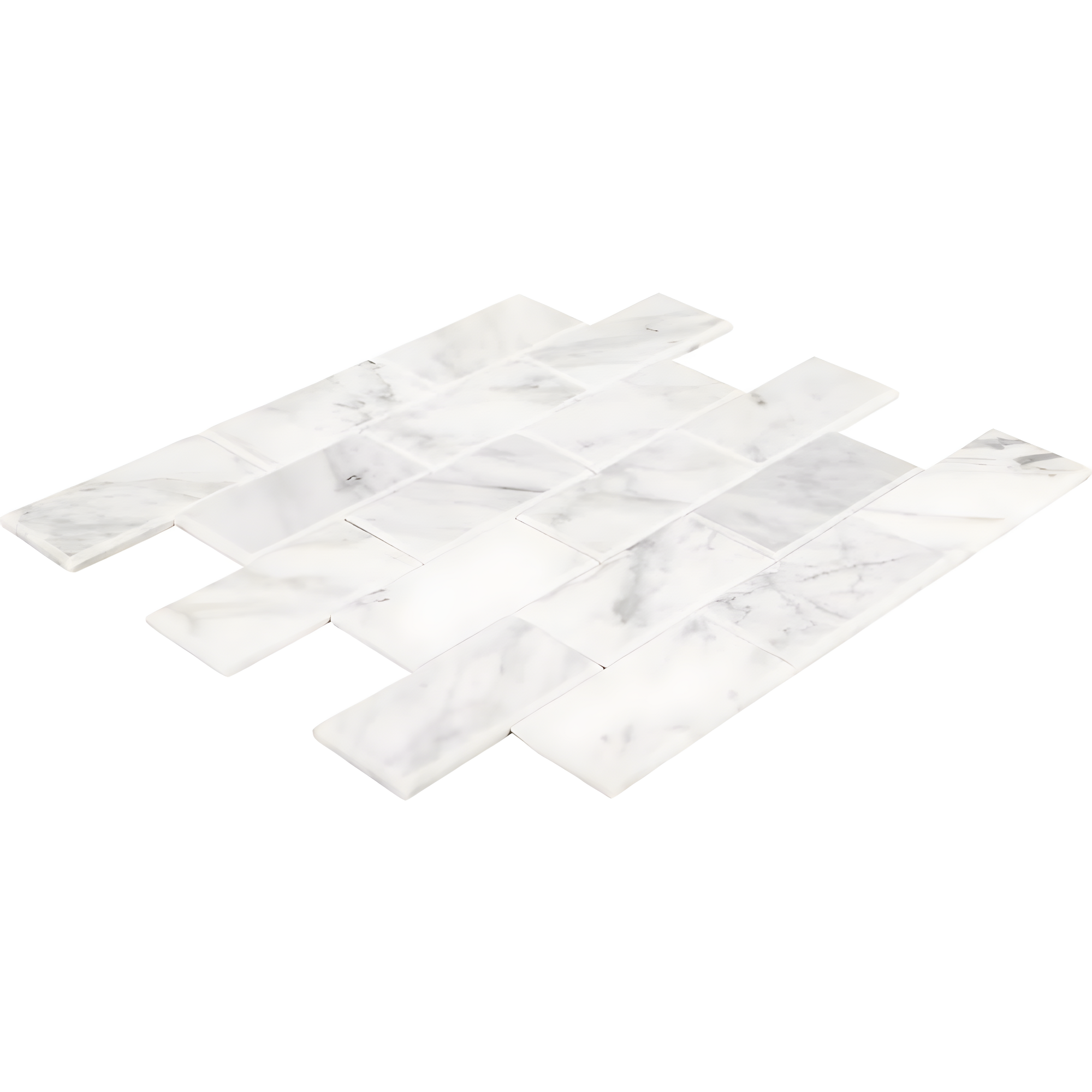 Daltile Simply Stick Mosaix 4'' W x 2'' L Natural Stone Peel and Stick Mosaic Tile