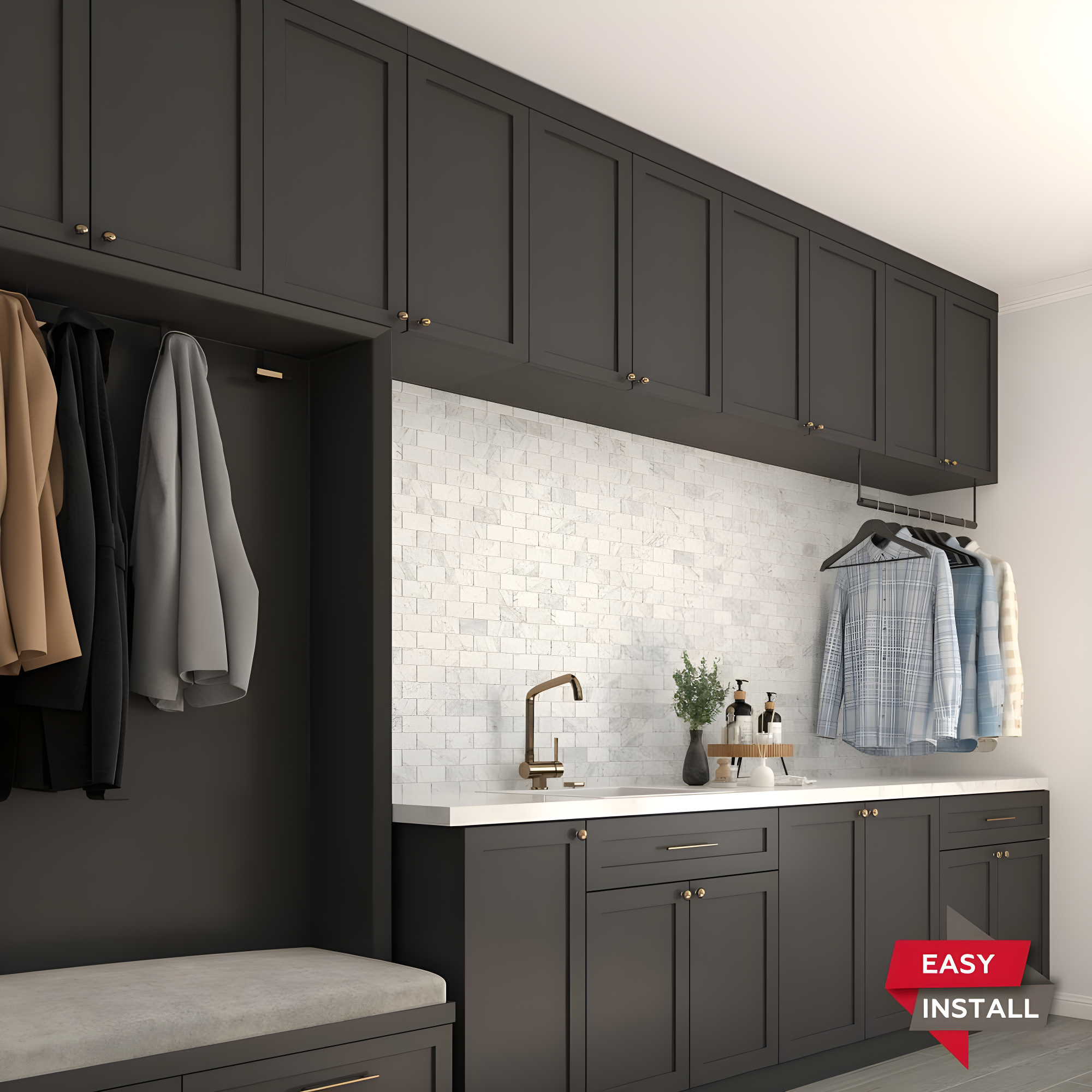 Daltile Simply Stick Mosaix 4'' W x 2'' L Natural Stone Peel and Stick Mosaic Tile