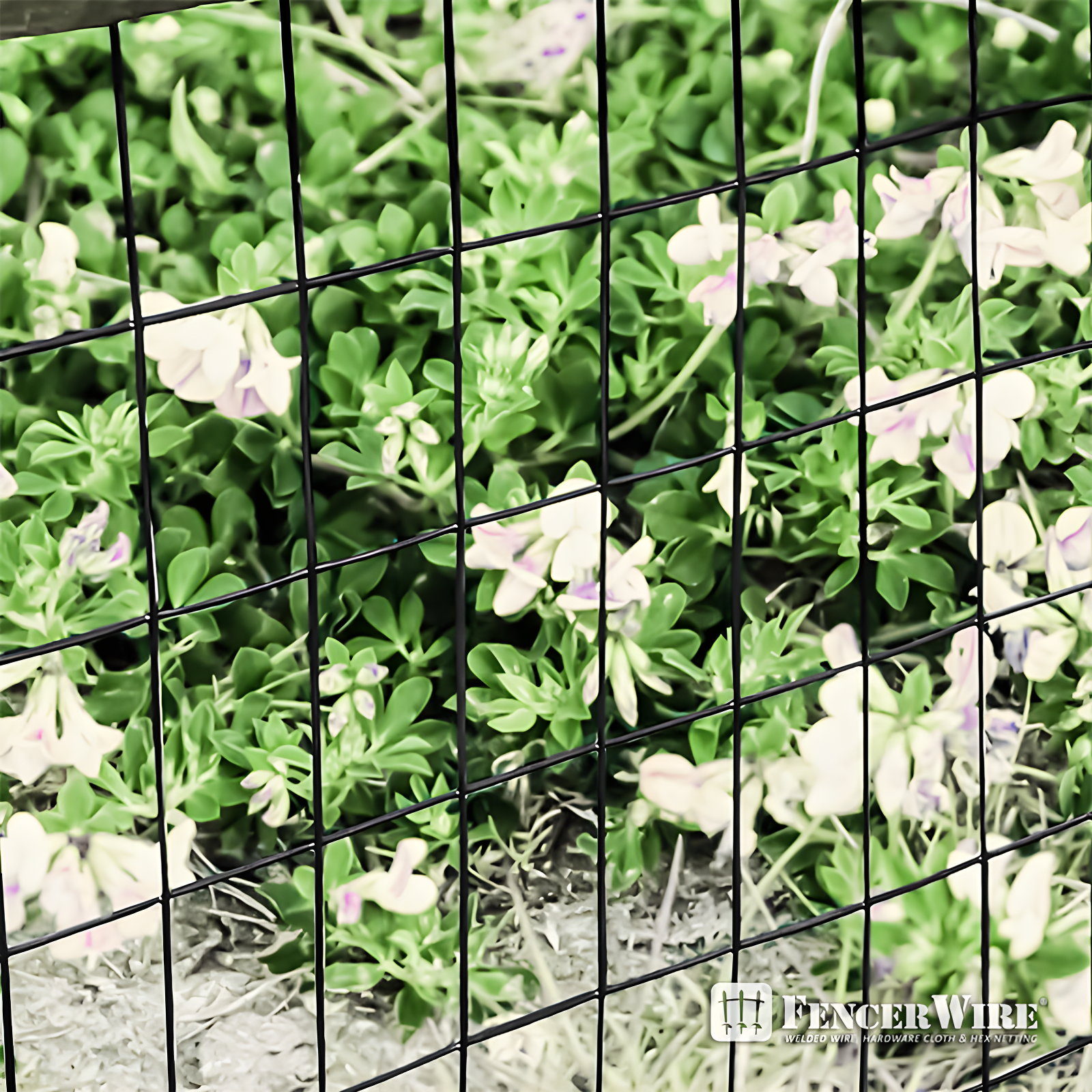 16 Gauge Black Vinyl Coated Steel Wire Roll, Mesh Size 3" x 2", Multiple Use for Home Improvement