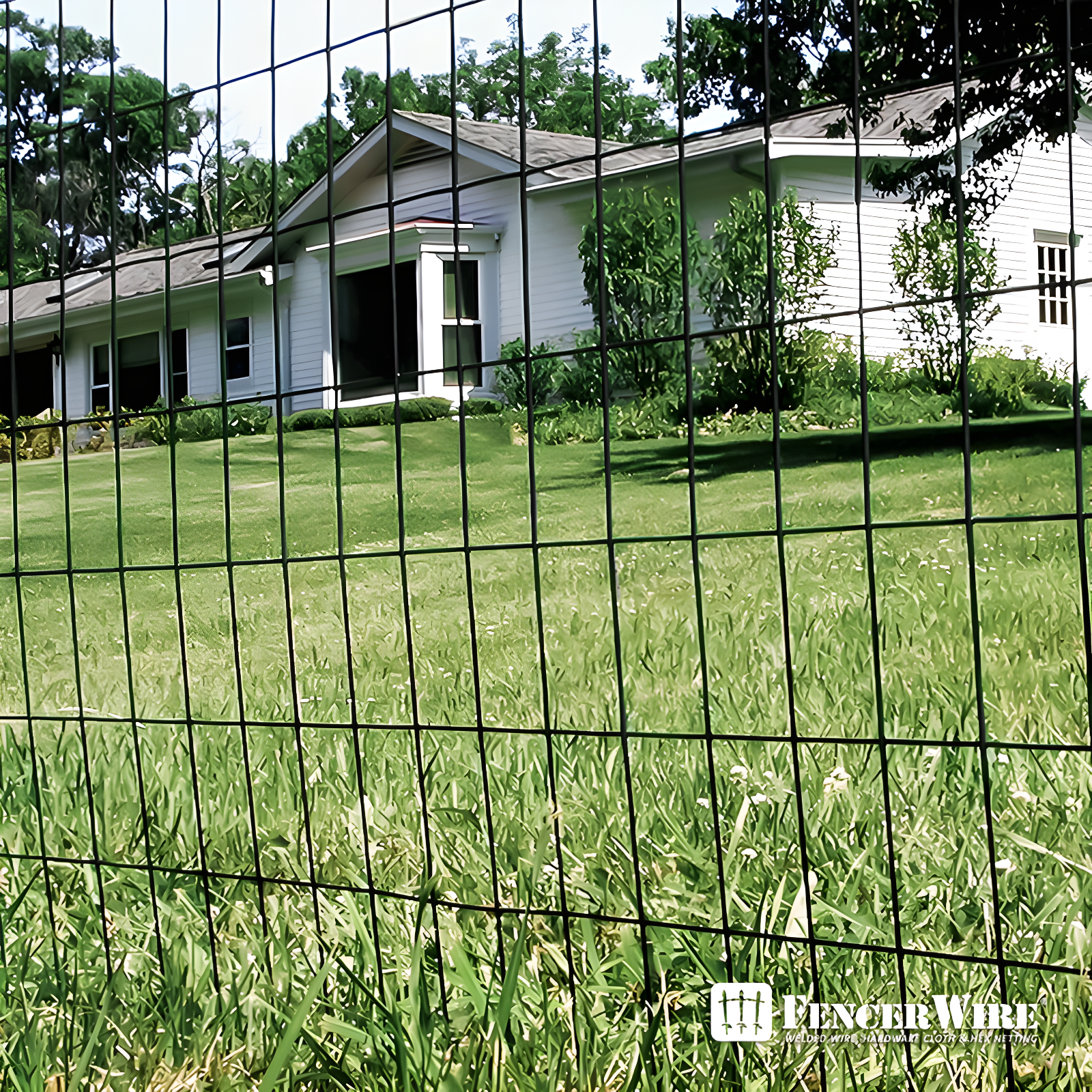 16 Gauge Black Vinyl Coated Steel Wire Roll, Mesh Size 3" x 2", Multiple Use for Home Improvement