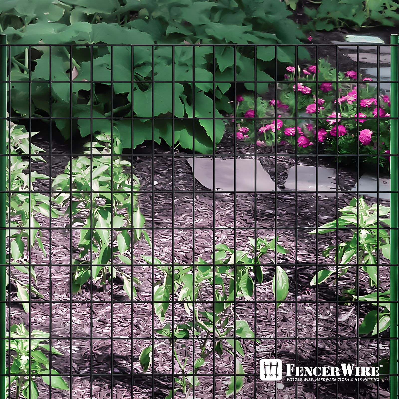 16 Gauge Black Vinyl Coated Steel Wire Roll, Mesh Size 3" x 2", Multiple Use for Home Improvement