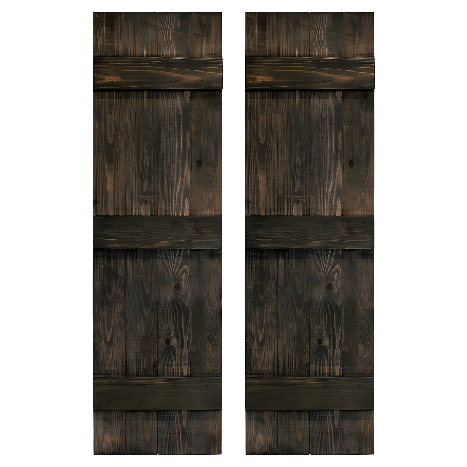 Dogberry Collections 14'' Board & Batten Shutters (Set of 2)