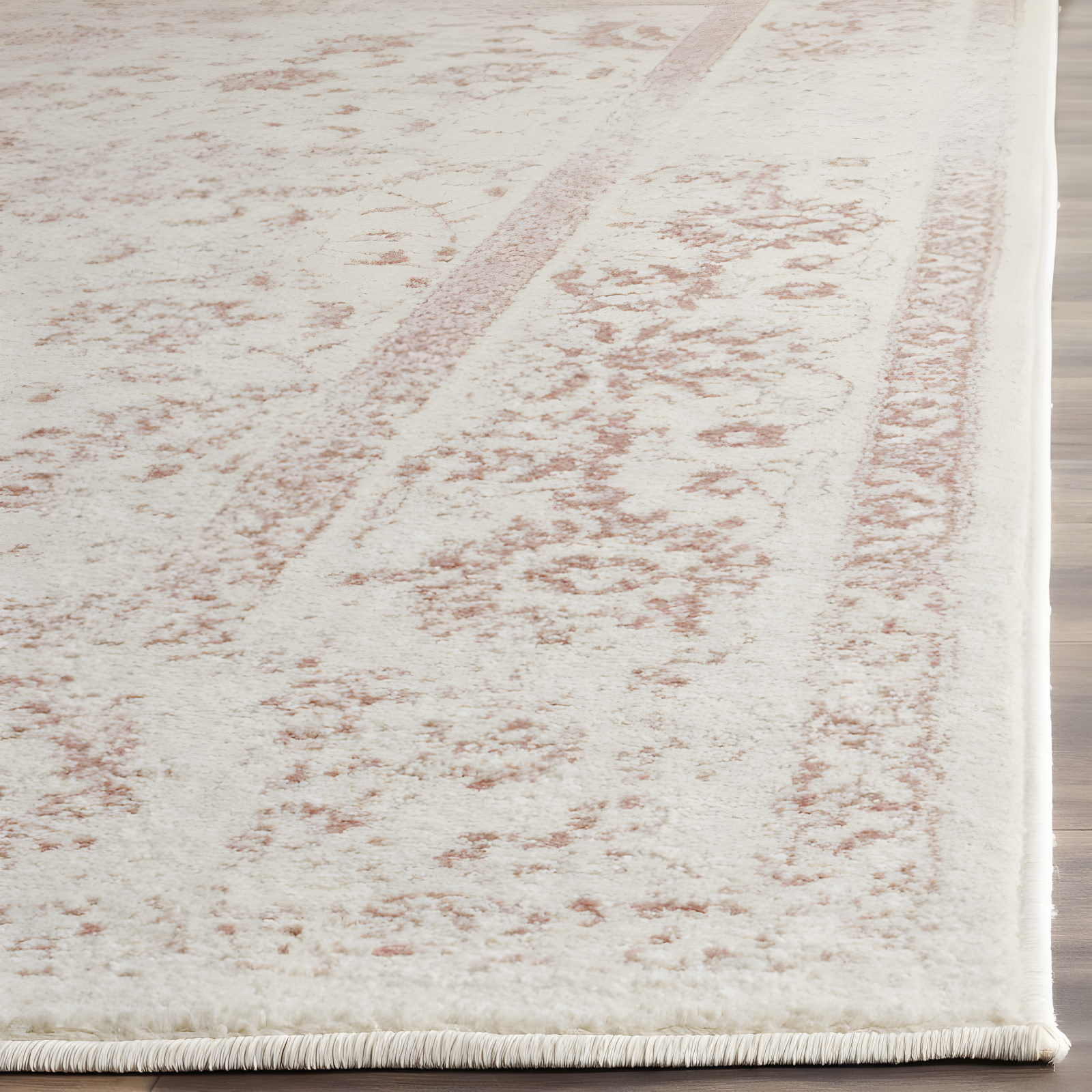Adirondack ADR109 Machine Made Indoor Area Rug - Ivory/Rose - 8'x10' - Safavieh