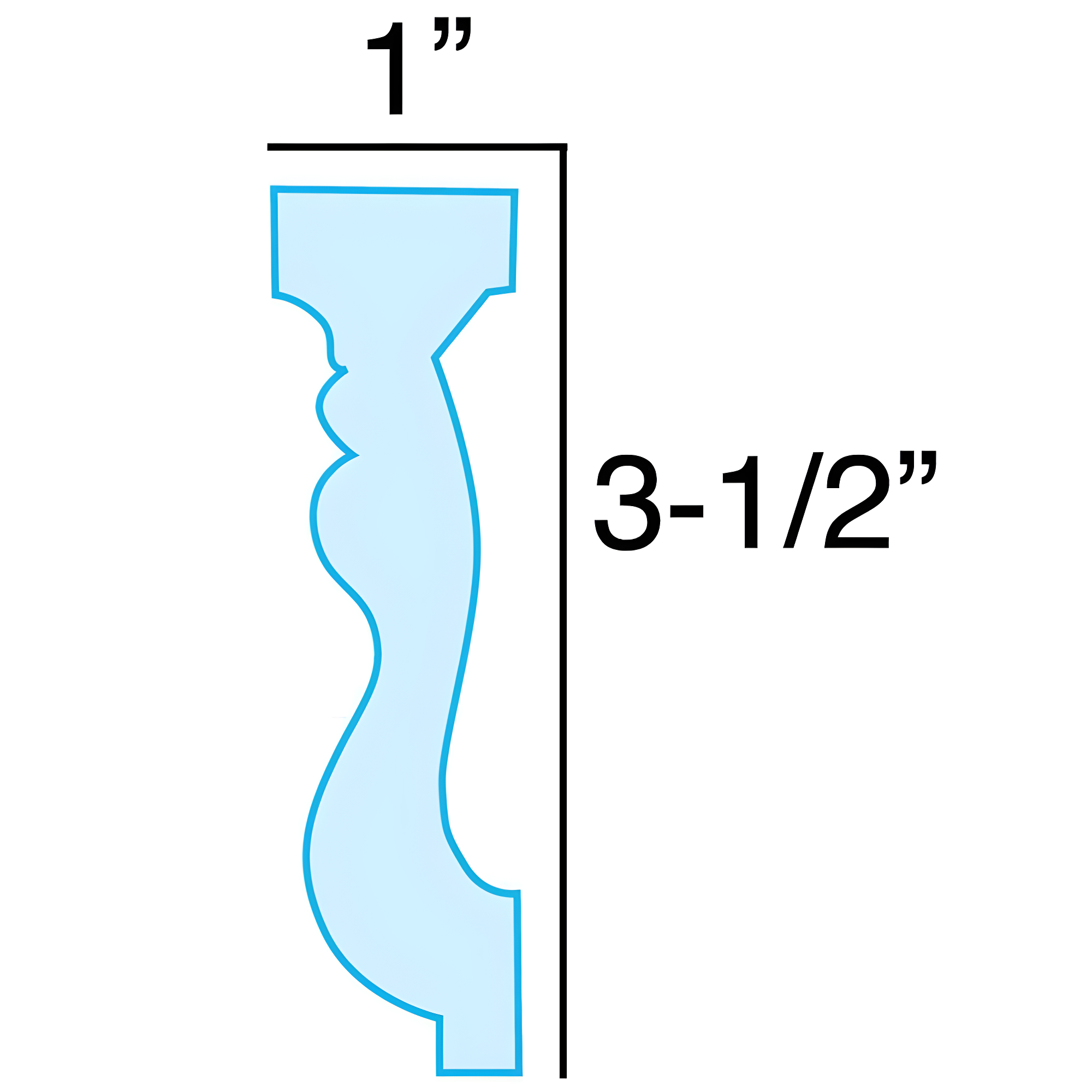 Architectural Products by Outwater L.L.C. 3-1/2 in x 1 in x 6 in Long Acanthus Polyurethane Panel Molding Sample