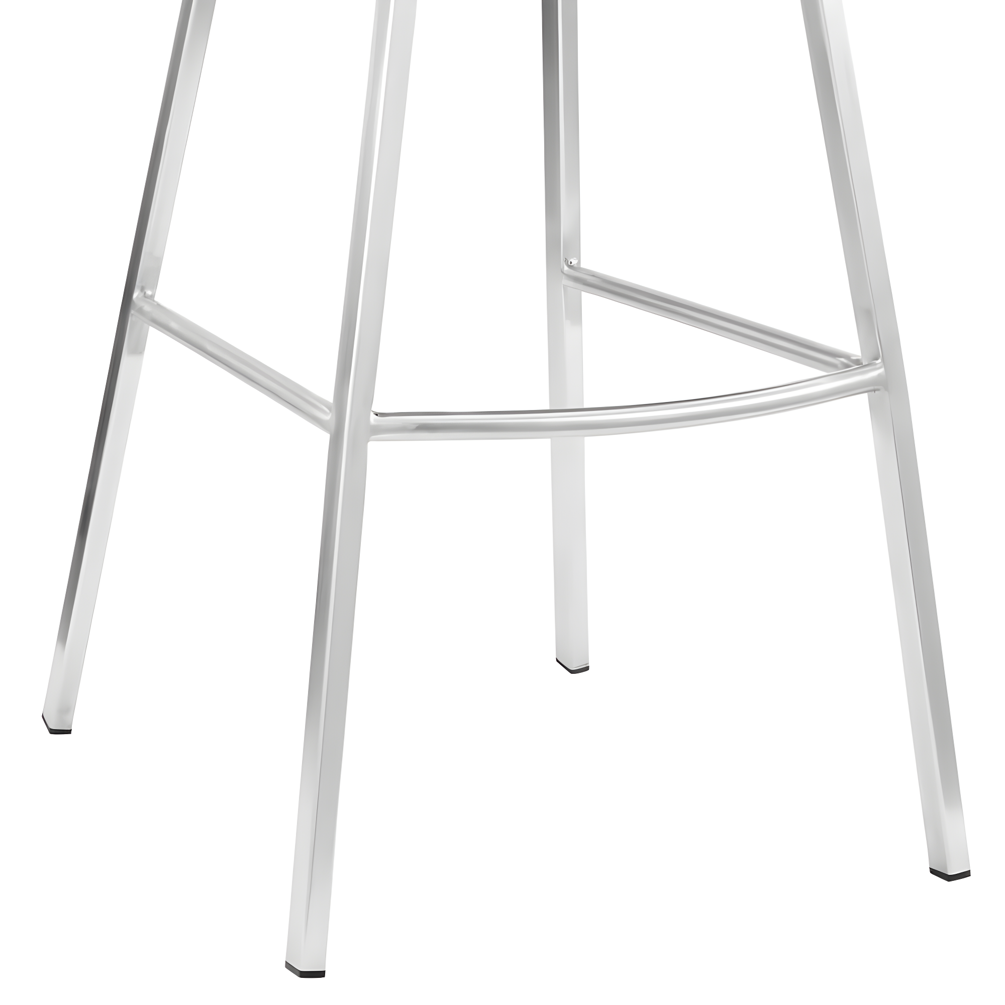 Armen Living Indoor Tandy Gray Faux Leather and Black Metal 26" Counter Stool