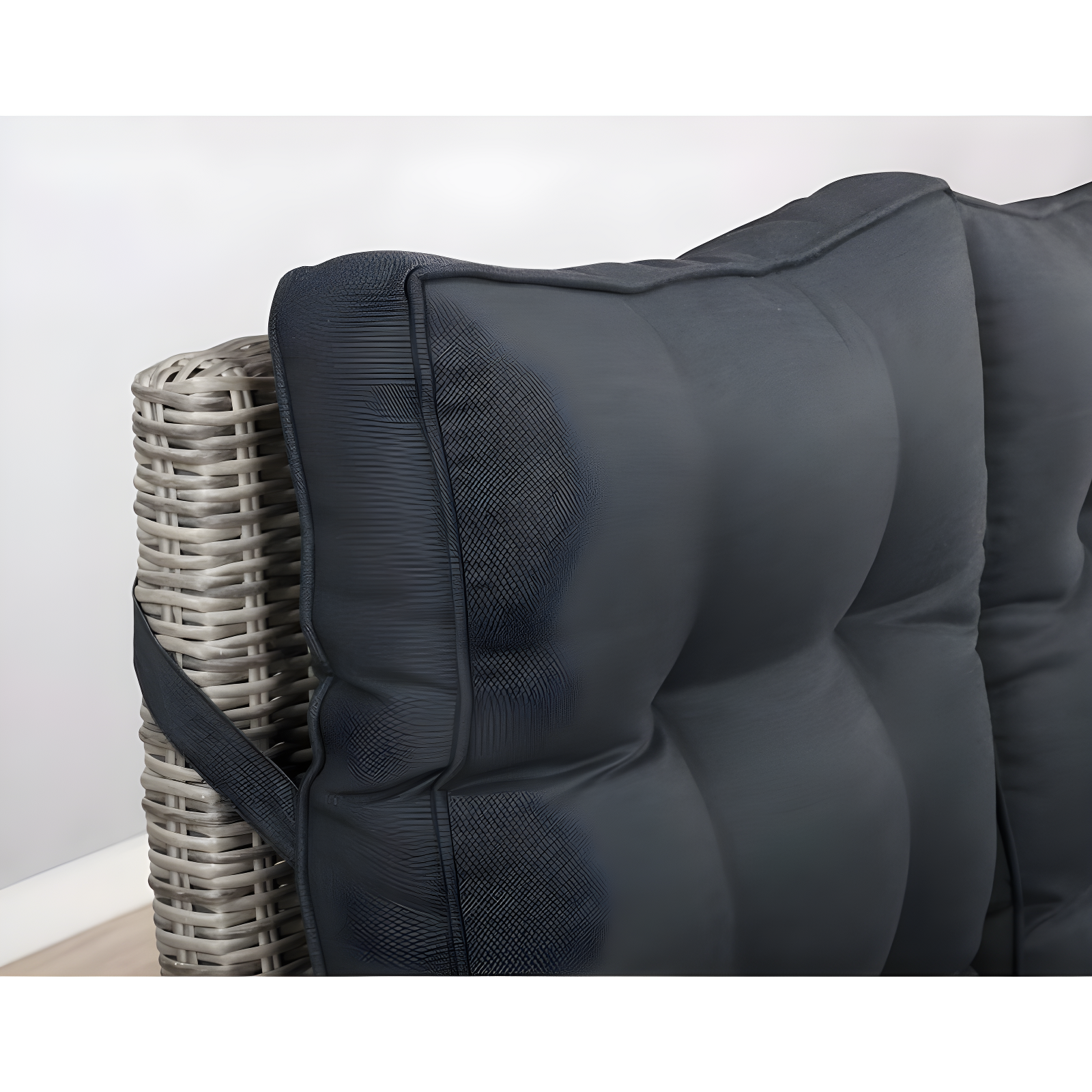 Monaco Outdoor 2 Seat Reclining Bench - Gray - Alaterre Furniture