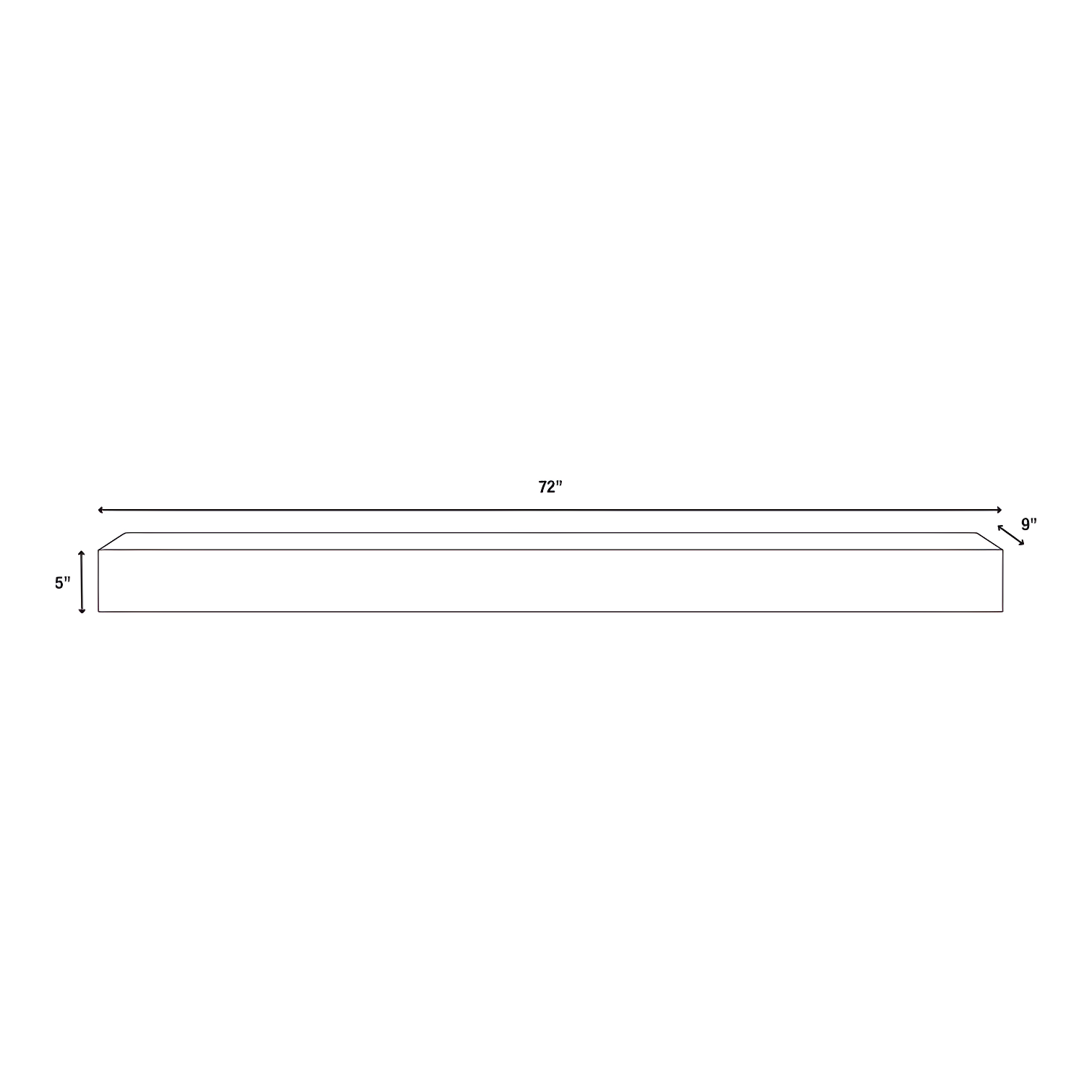 Acacia Fireplace Mantel Shelf
