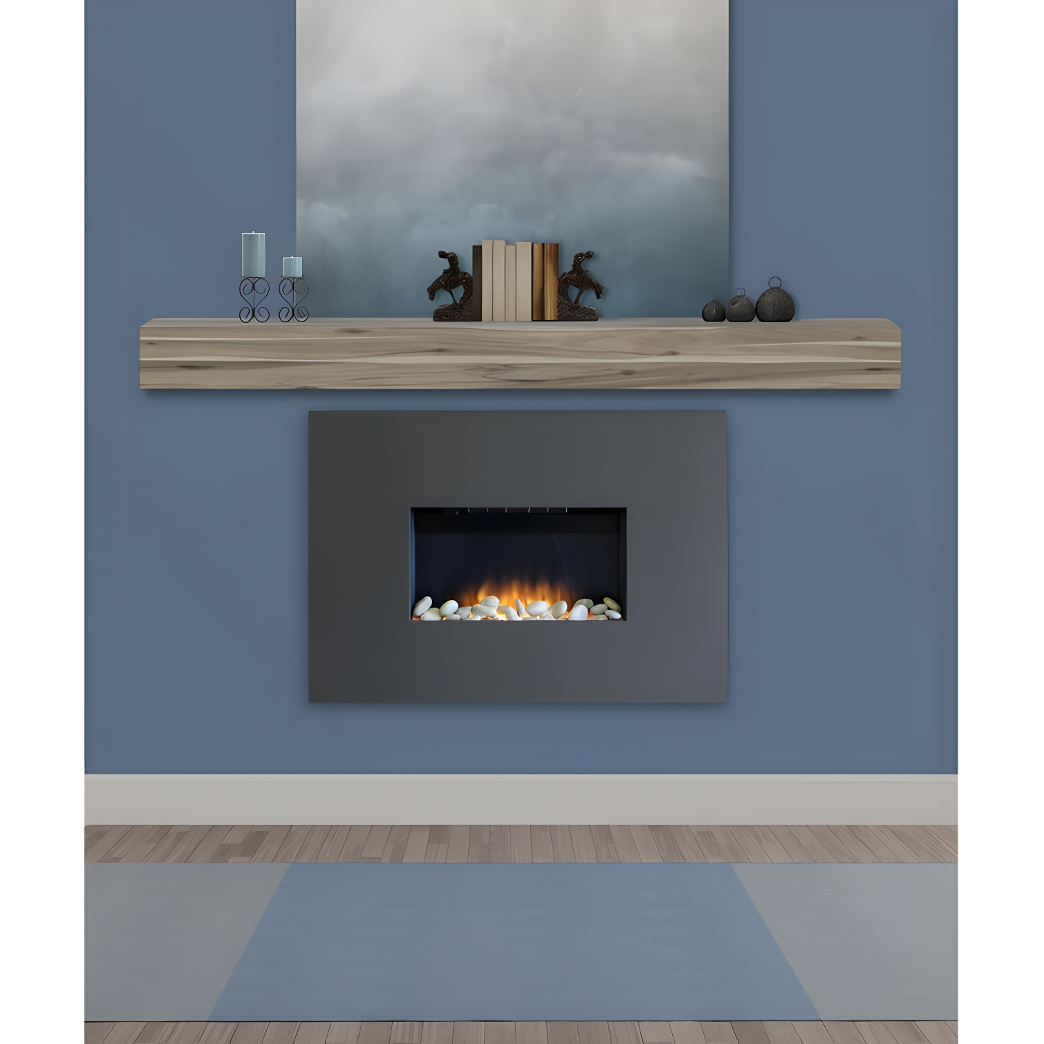 Acacia Fireplace Mantel Shelf