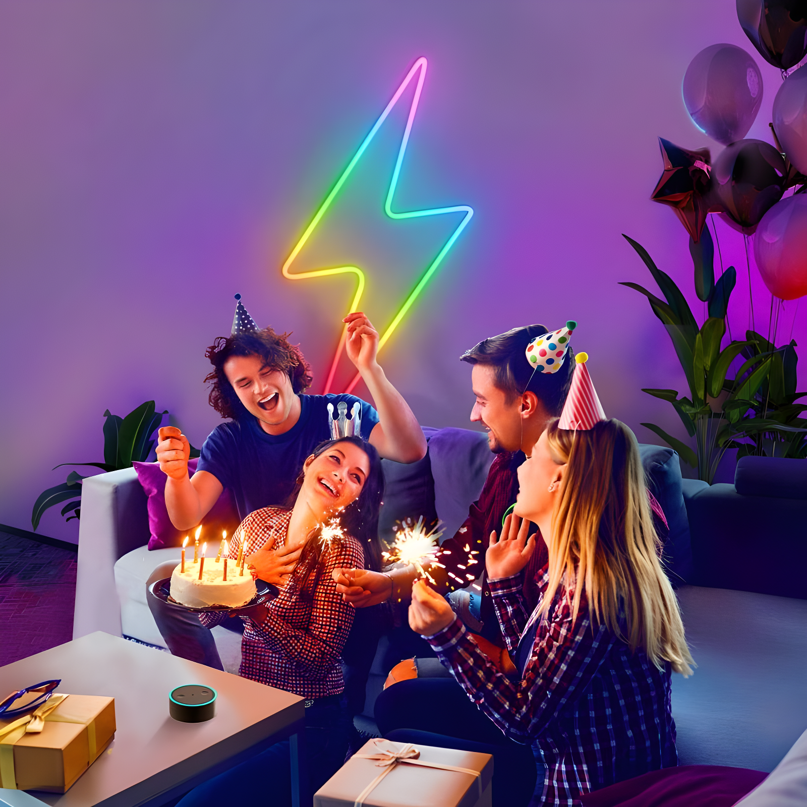 Govee RGBIC LED Neon Rope Light 6.5'