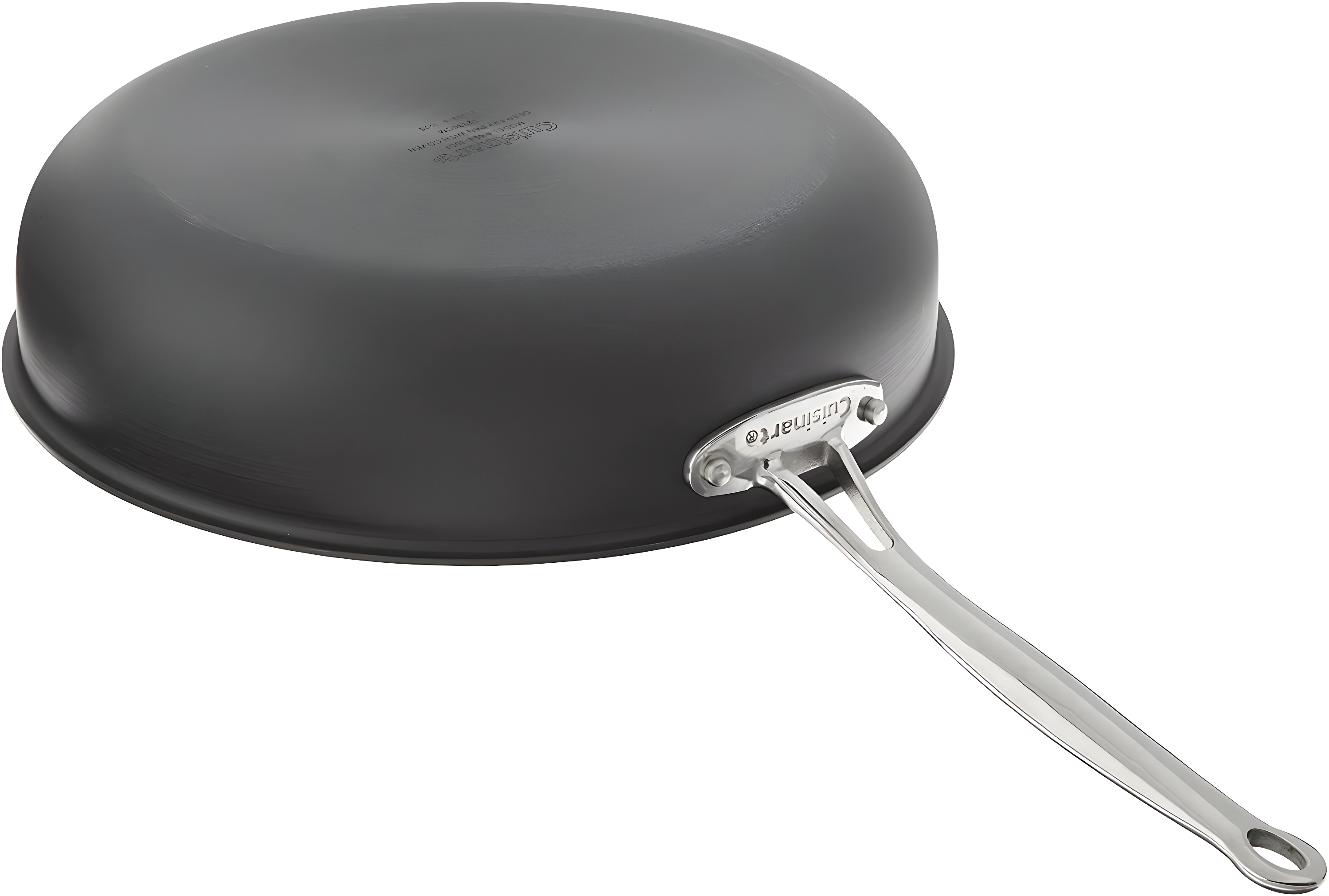 12-Inch Black Aluminum Non-Stick Frying Pan with Lid