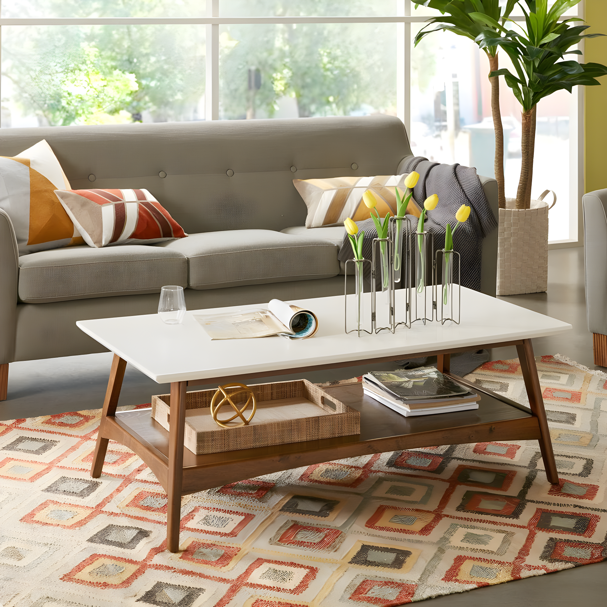 Parker 4 Legs Coffee Table with Storage