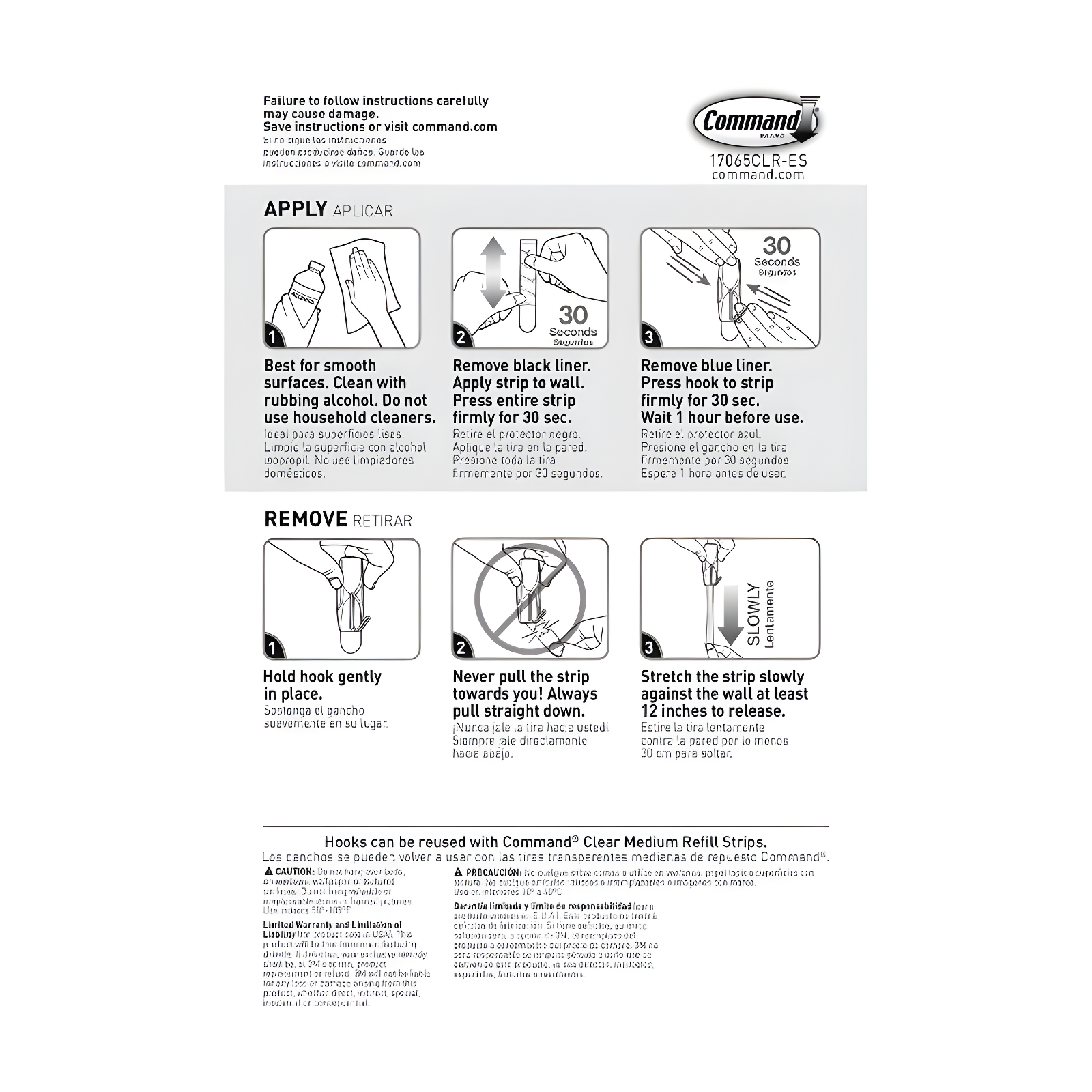 Command Command Hooks (Set of 6)