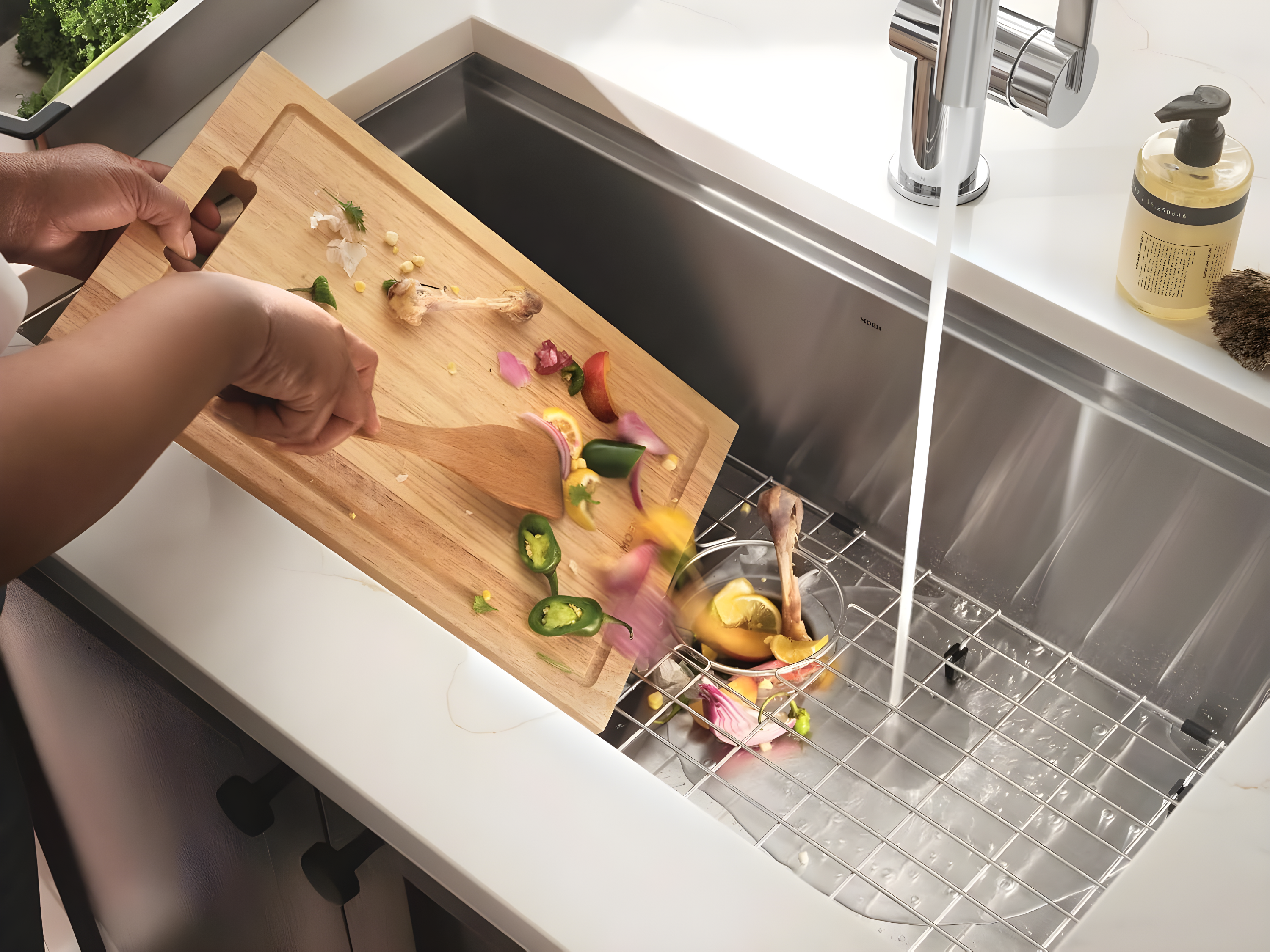 Chef Series EX100C 1HP Garbage Disposal with 360 Clean Rinse