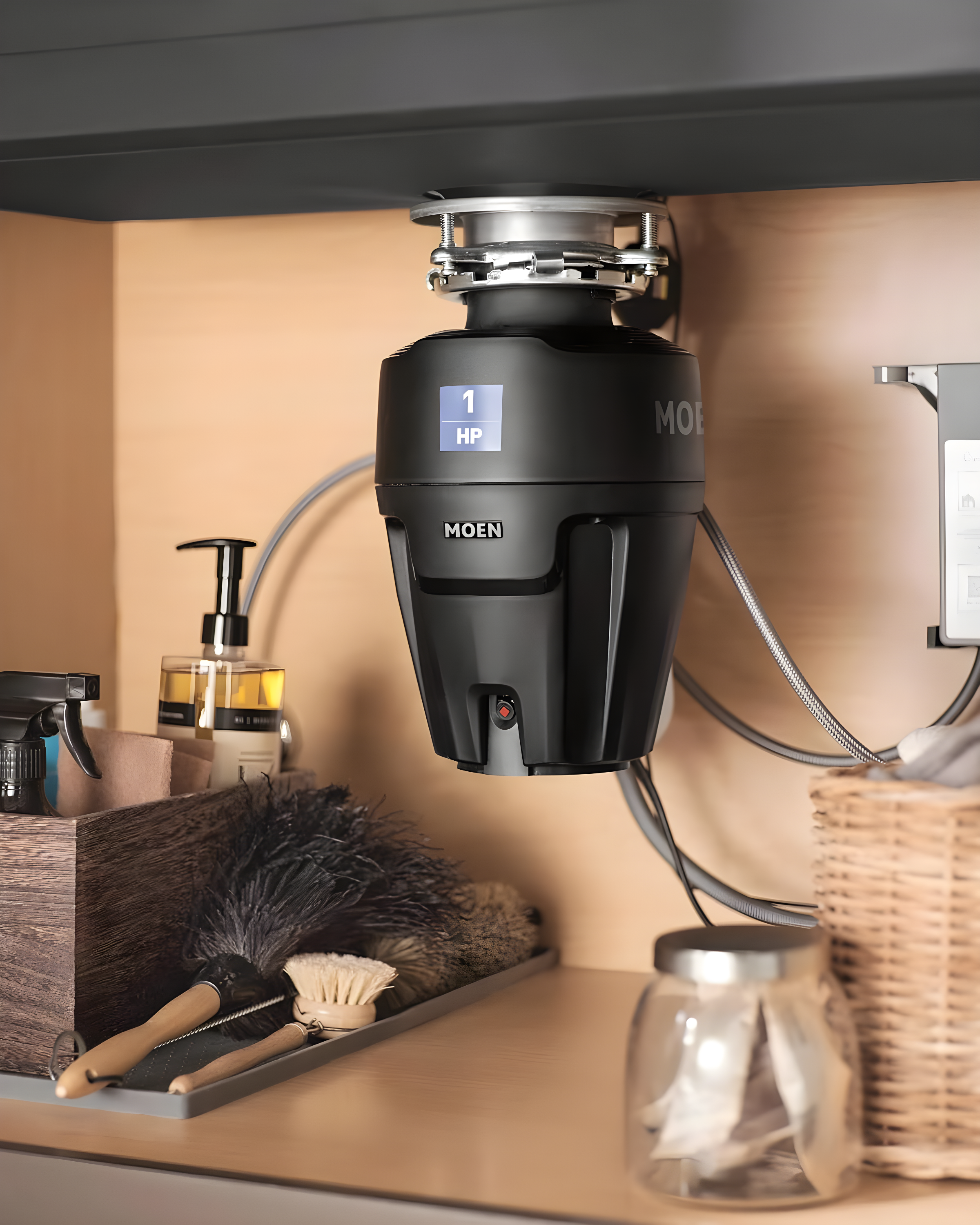 Chef Series EX100C 1HP Garbage Disposal with 360 Clean Rinse