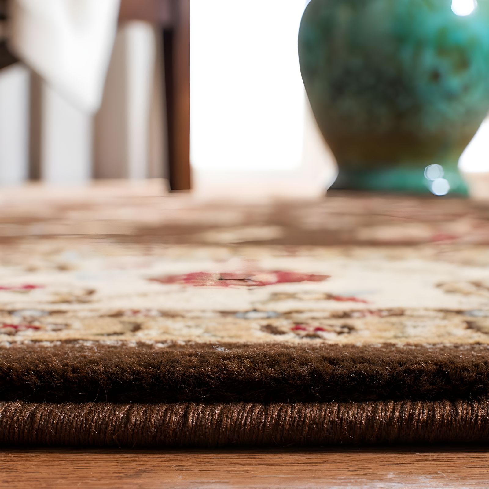 Lyndhurst LNH553 Power Loomed Area Rug - Brown/Ivory - 8'9"x12' - Safavieh.