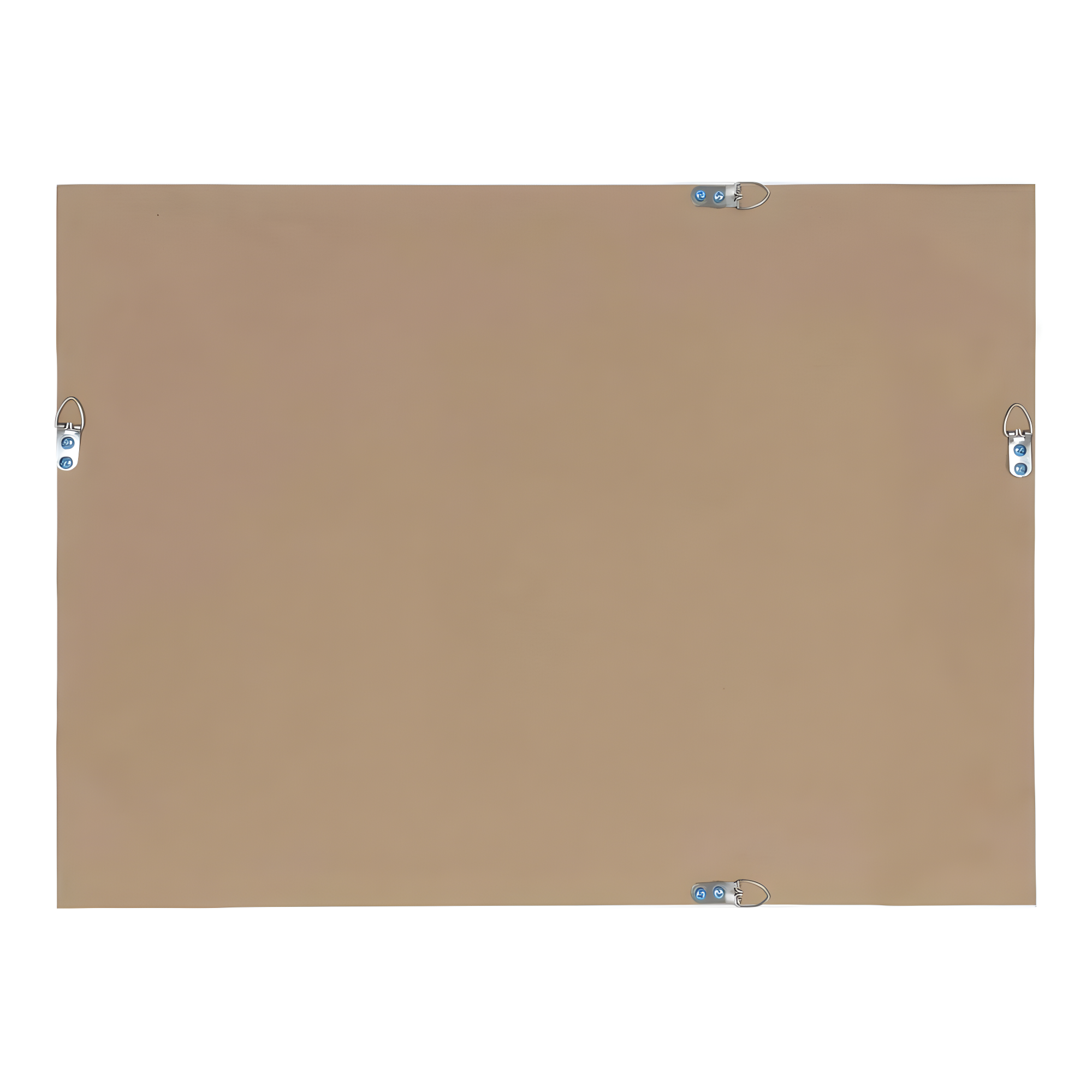 18.7" x 24.7" Rhodes Rectangle Wall Mirror White - Kate & Laurel All Things Decor: Beveled, Plastic Frame, No Assembly