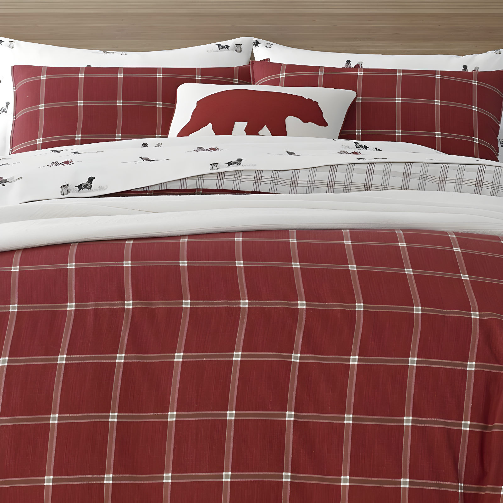 Madison Park Ridge 6 Piece Printed Herringbone Quilt Set with Throw Pillows