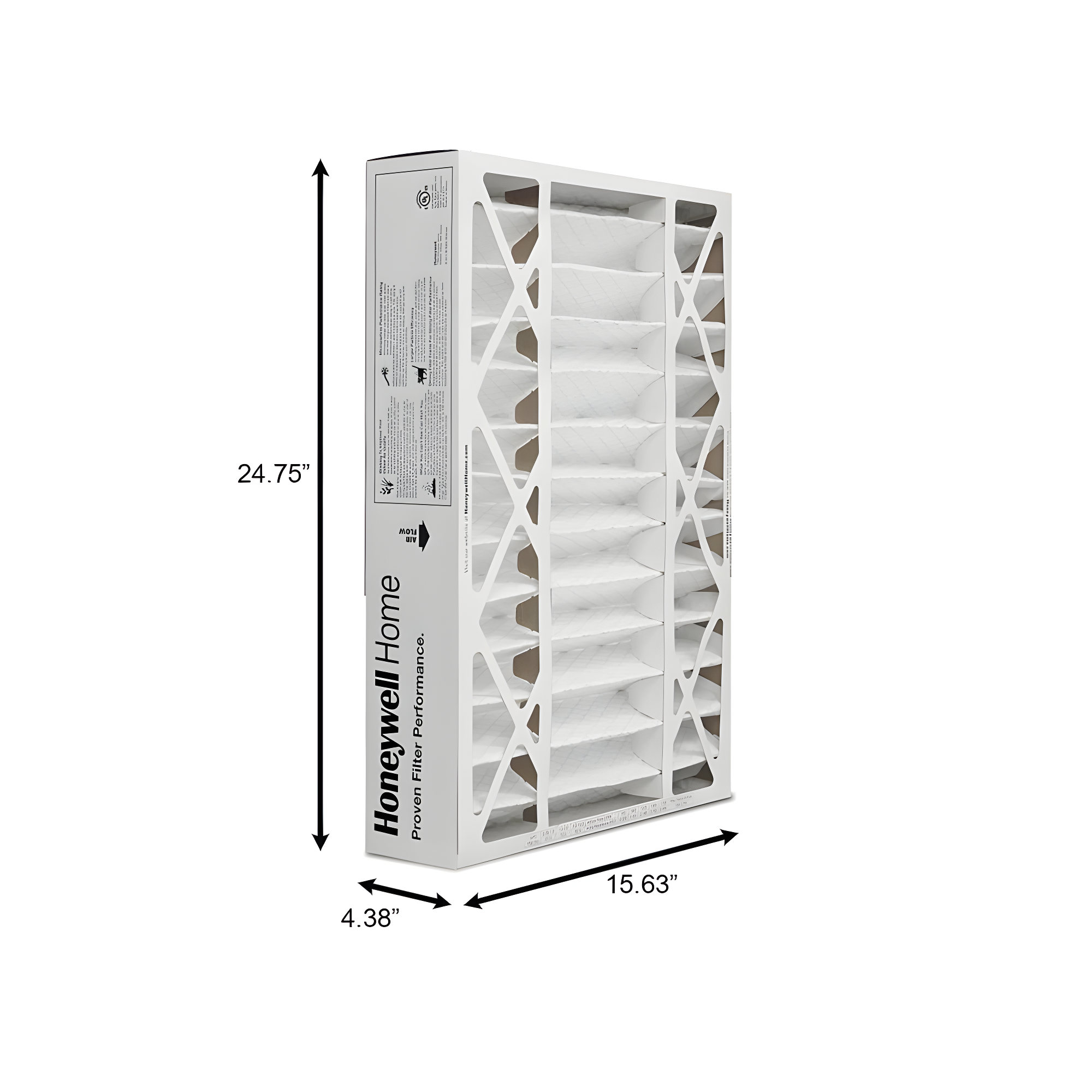 High Efficiency Air Cleaning Filter - MERV 8 - 16x25x4 in (2-ct Value Pack)