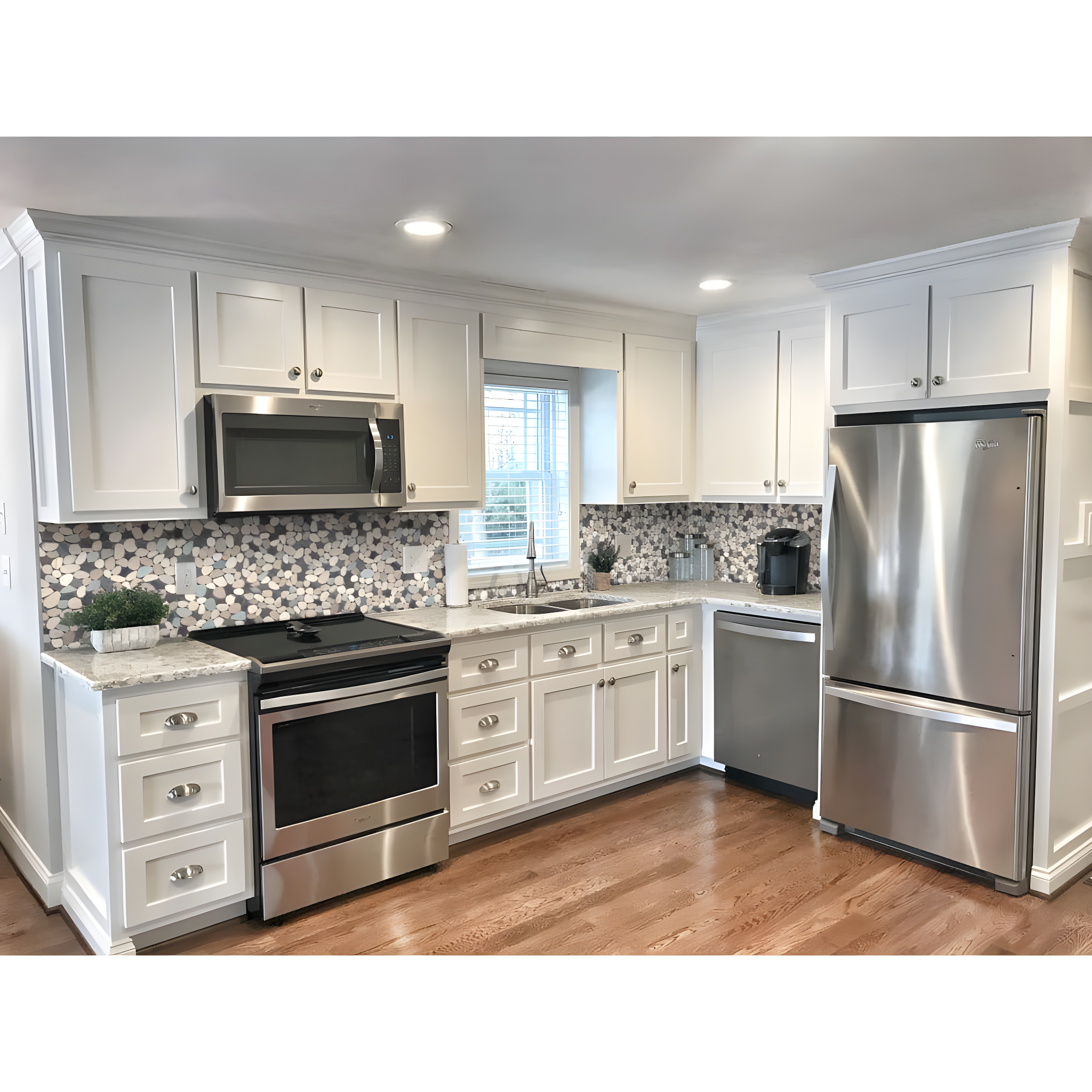 Sliced Pebble Mosaic Wall & Floor Tile