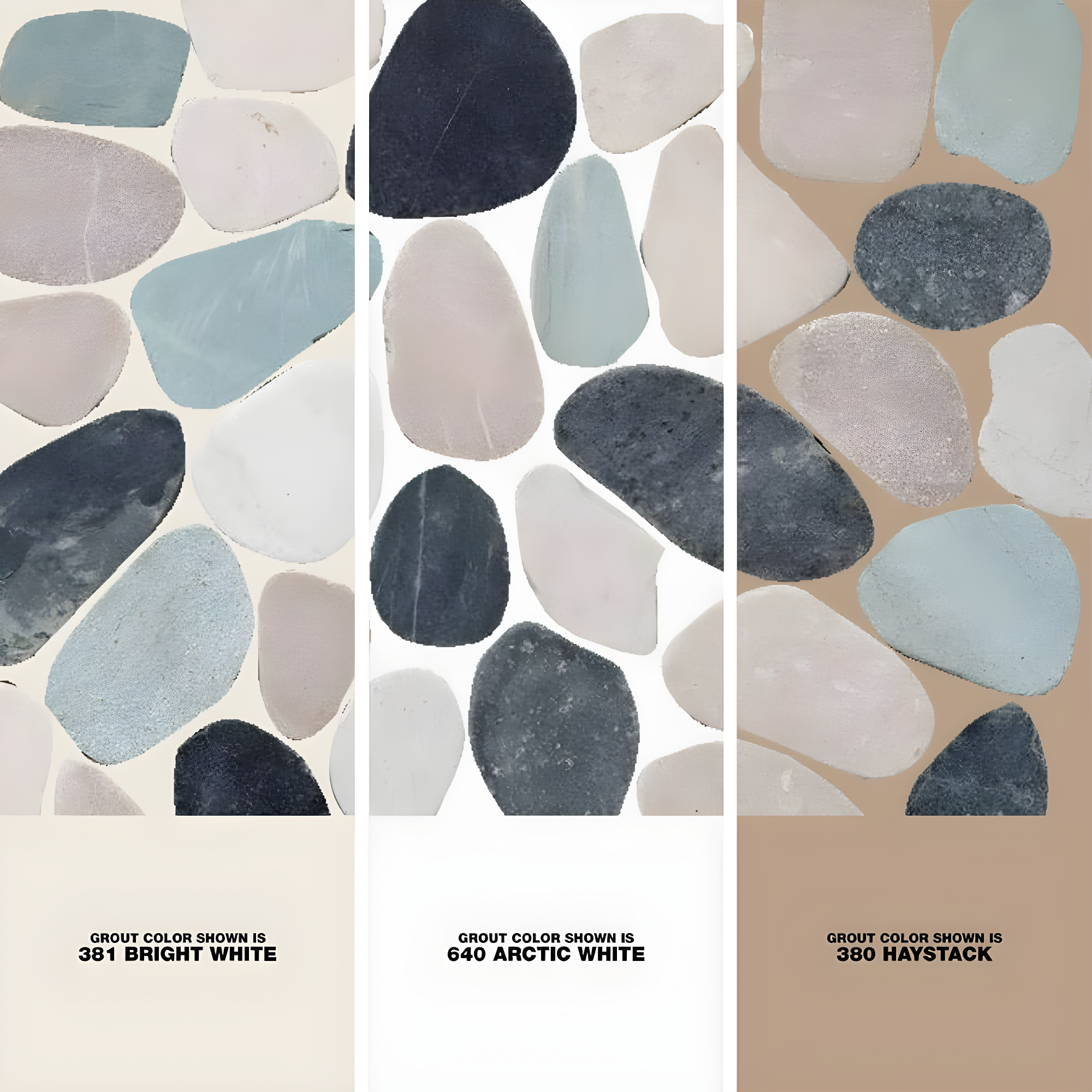 Sliced Pebble Mosaic Wall & Floor Tile