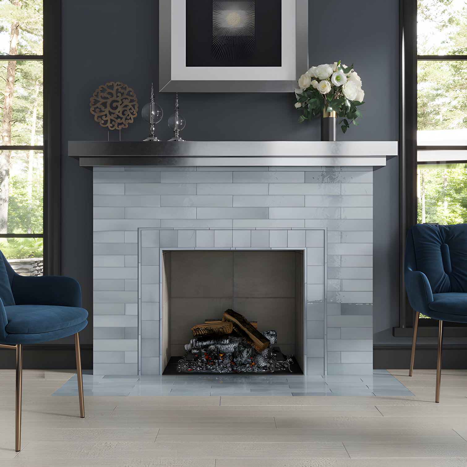 Apollo Tile Silken 7.9'' L x 0.5'' W Ceramic Round Tile Trim (Set of 10)