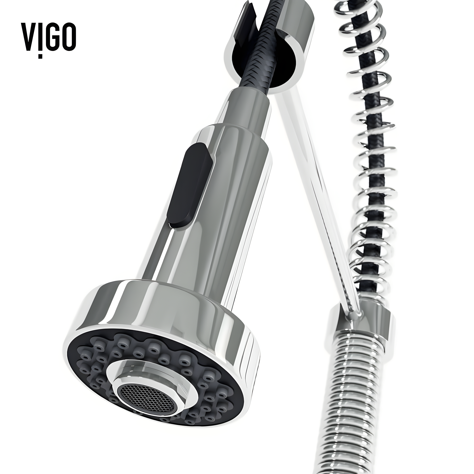 Edison 19" H 1-handle Pull-Down 2-Function Sprayer Kitchen Faucet