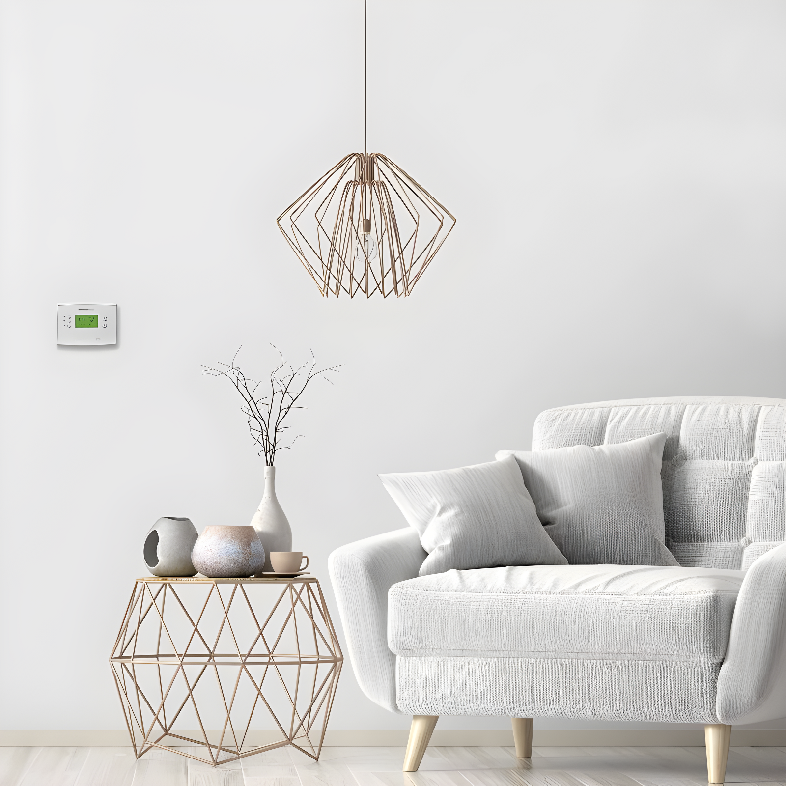 Honeywell Home 5-2 Day Programmable Low Volt Thermostat: White, Plastic, 1 Year Warranty, AA Battery Required