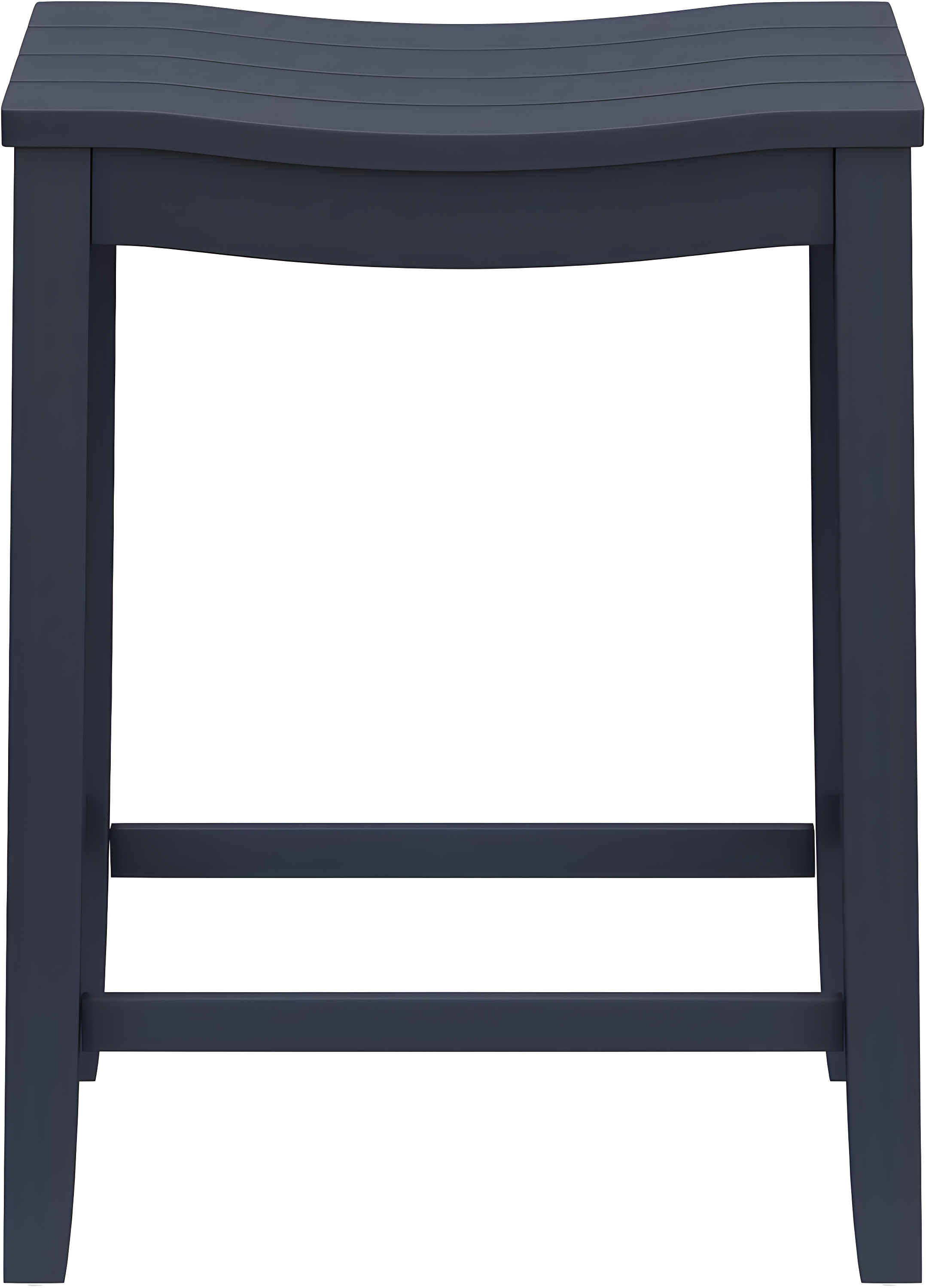 Hillsdale Furniture 24" Fiddler Backless Wood Counter Height Barstool Navy : Matte Finish, Fixed Height