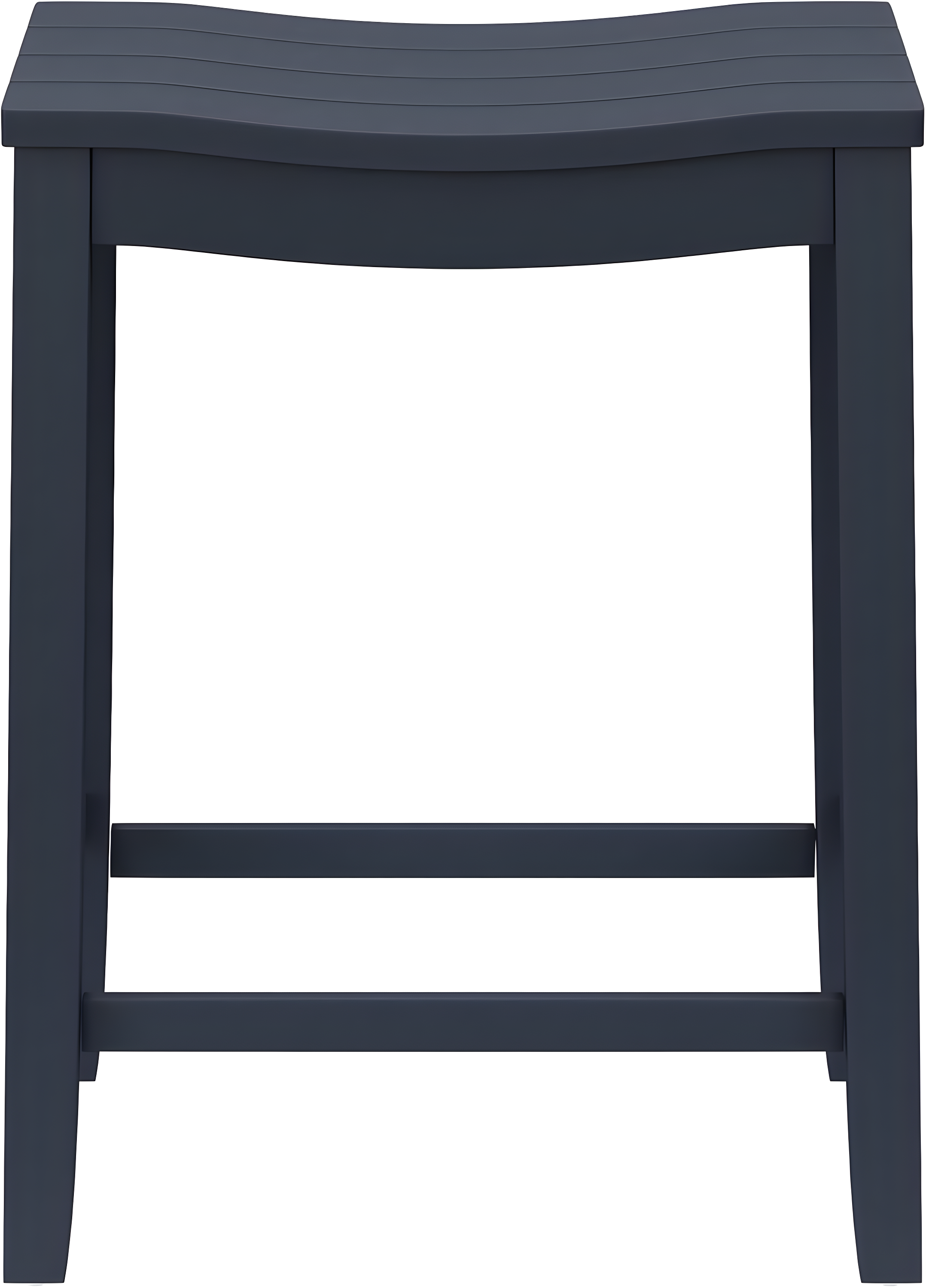 Hillsdale Furniture 24" Fiddler Backless Wood Counter Height Barstool Navy : Matte Finish, Fixed Height