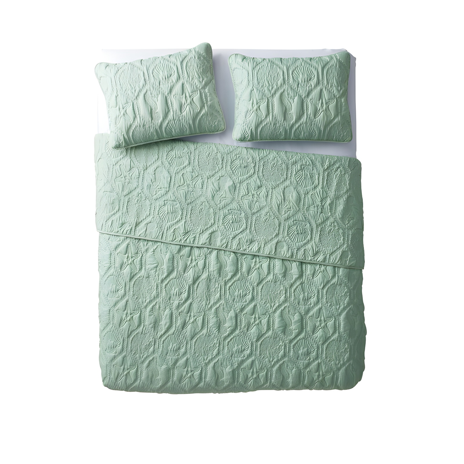 VCNY Shore 3-Piece Embossed Quilt Set