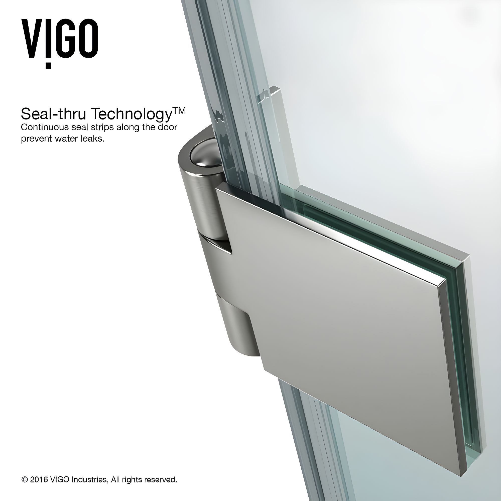 Rialto 34" W x 58" H Hinged Frameless Tub Door with with 5/16" Glass