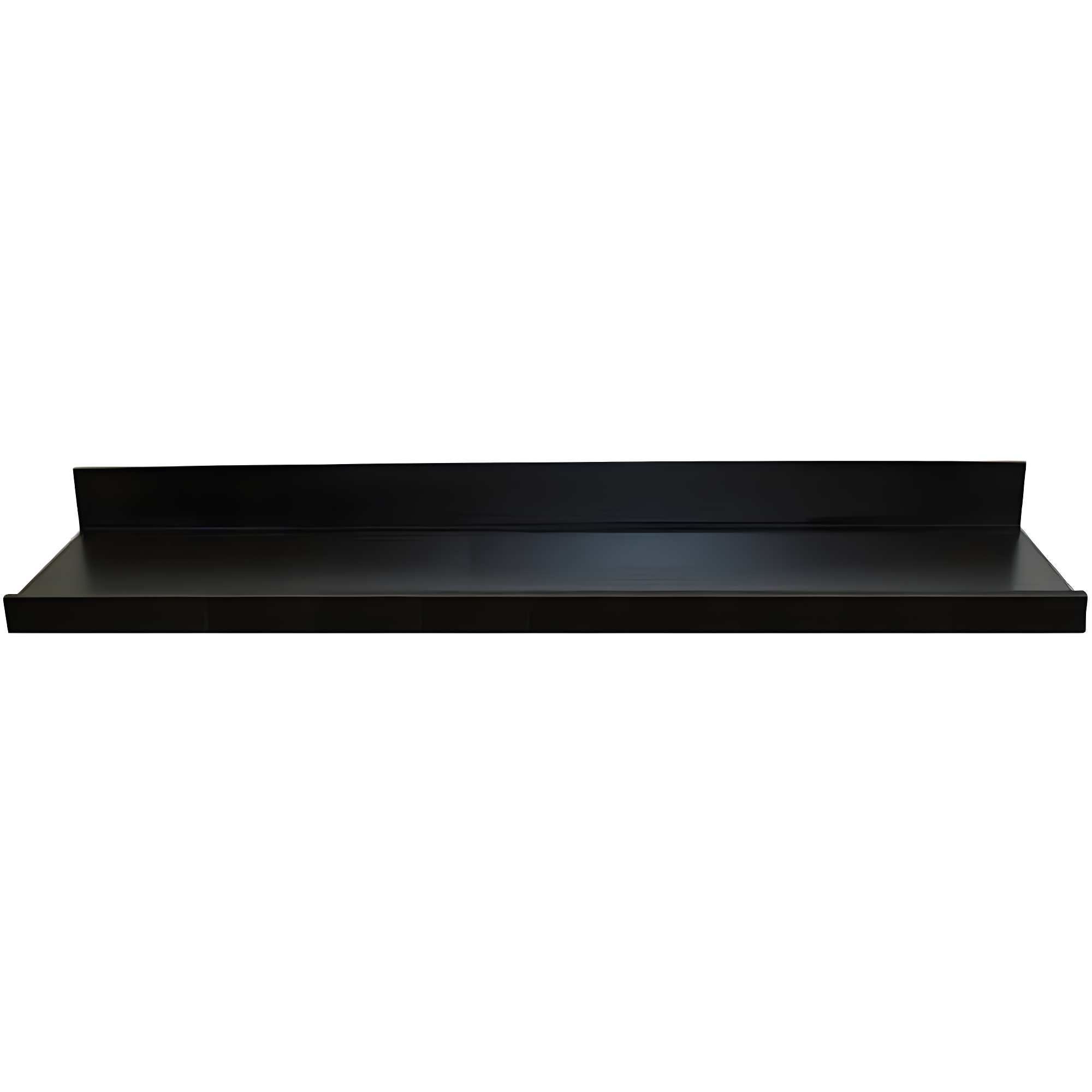 InPlace 36" Picture Ledge Wall Shelf Black: Modern Floating Display, Wood Composite, Includes Mounting Hardware