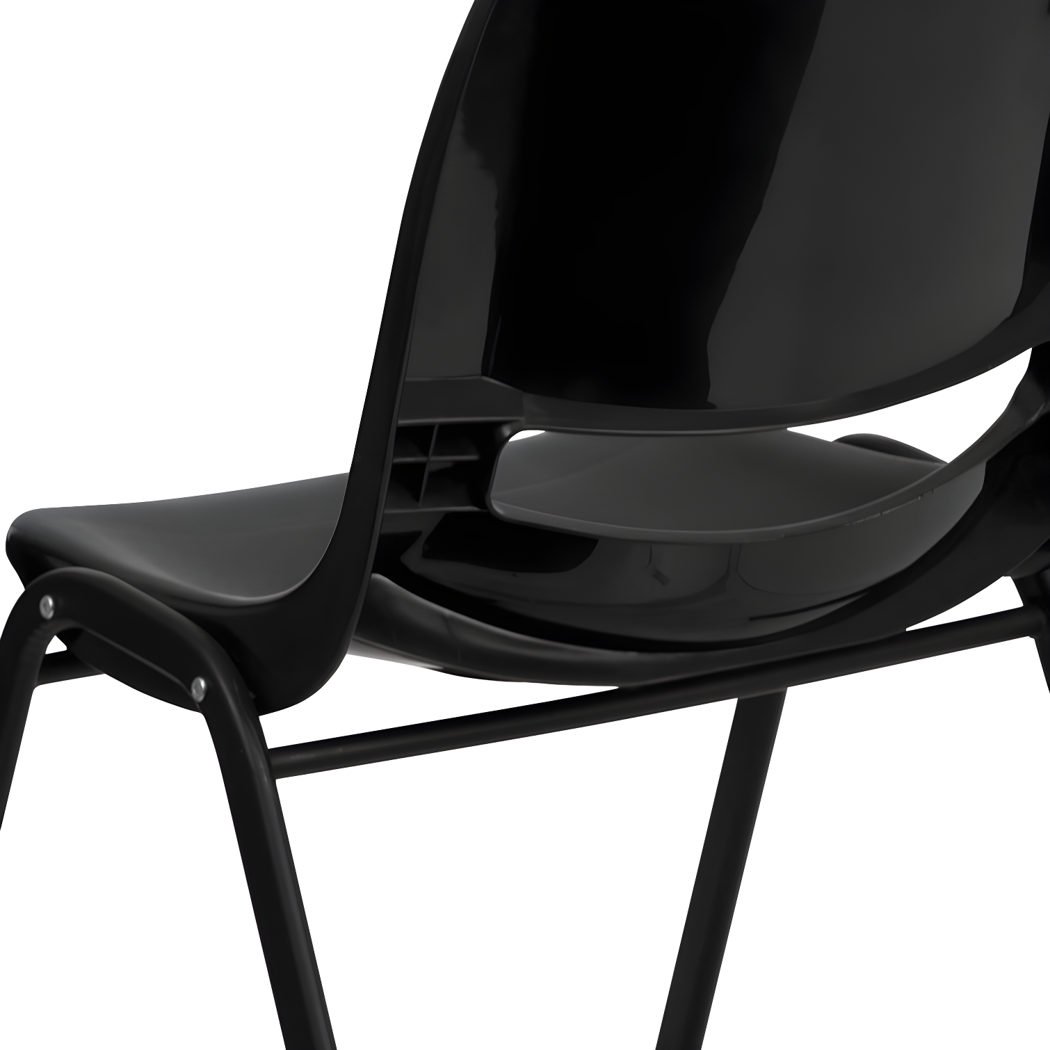 Flash Furniture Keaton 880 lb. Capacity Ergonomic Shell Stack Chair with Metal Frame