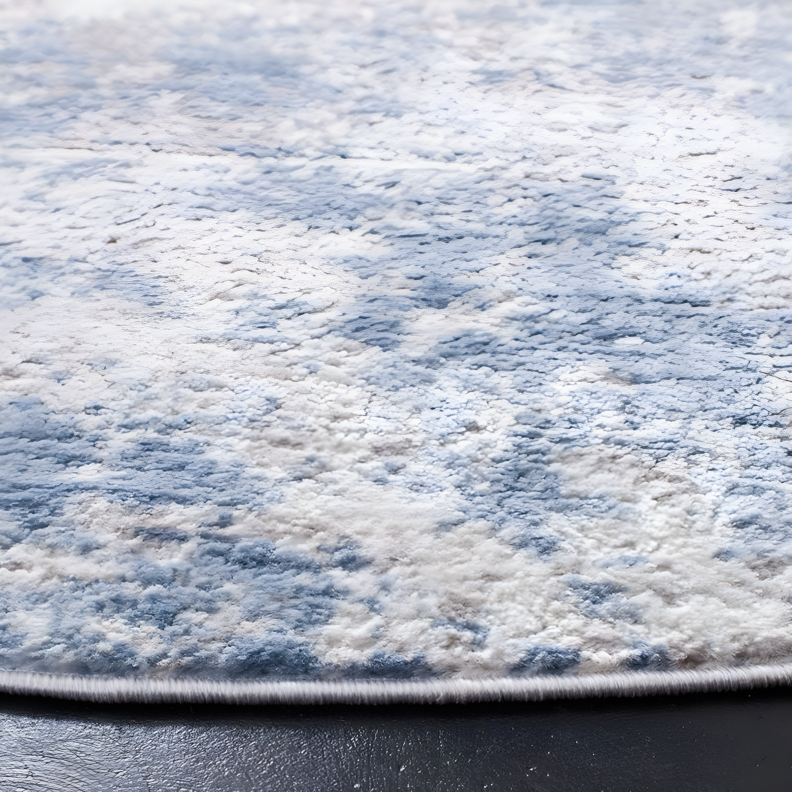 Amelia ALA705 Power Loomed Area Rug - Grey/Blue - 9' round - Safavieh.