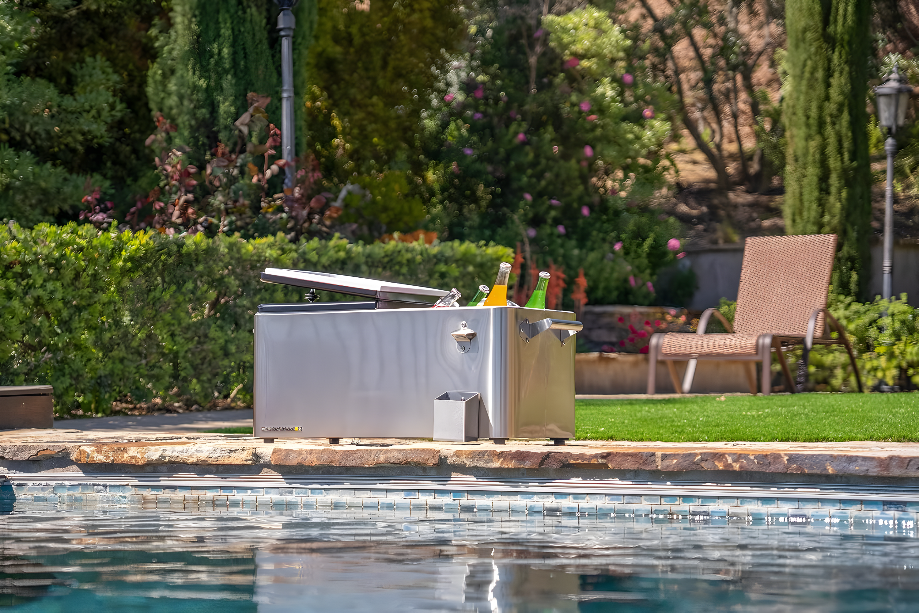 Permasteel 80-Qt Outdoor Patio Cooler with Removable Basin