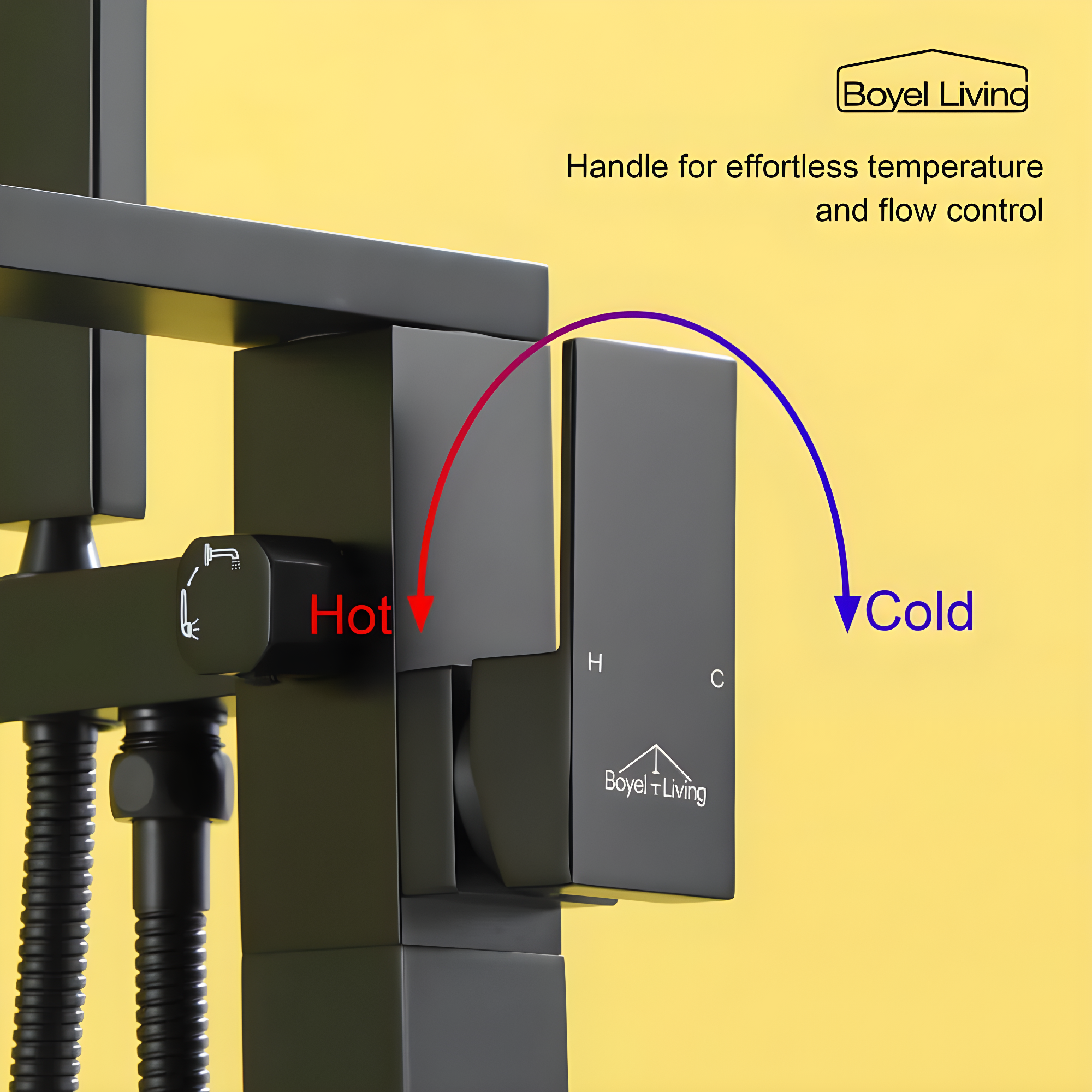 Floor Tub Filler with Diverter