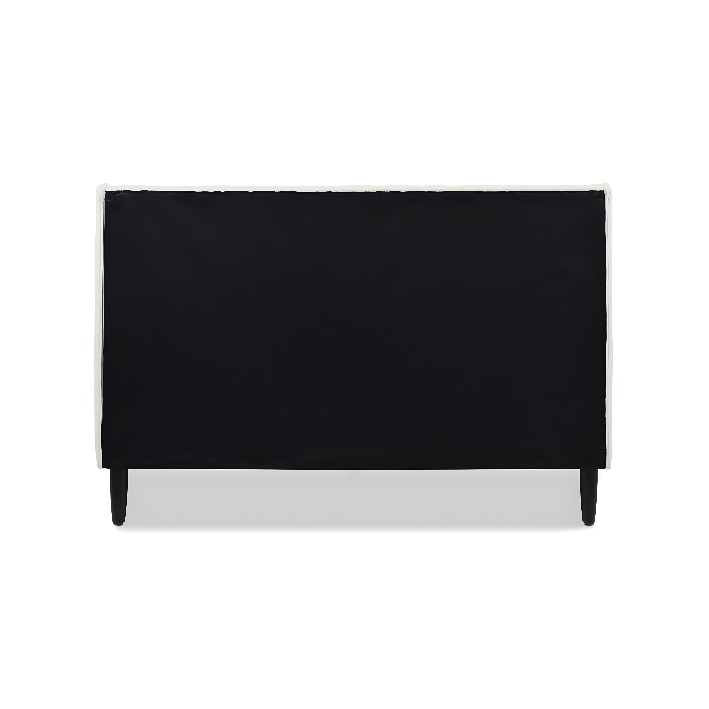 Aspen Queen Pine Upholstered Platform Bed with Tufted Headboard