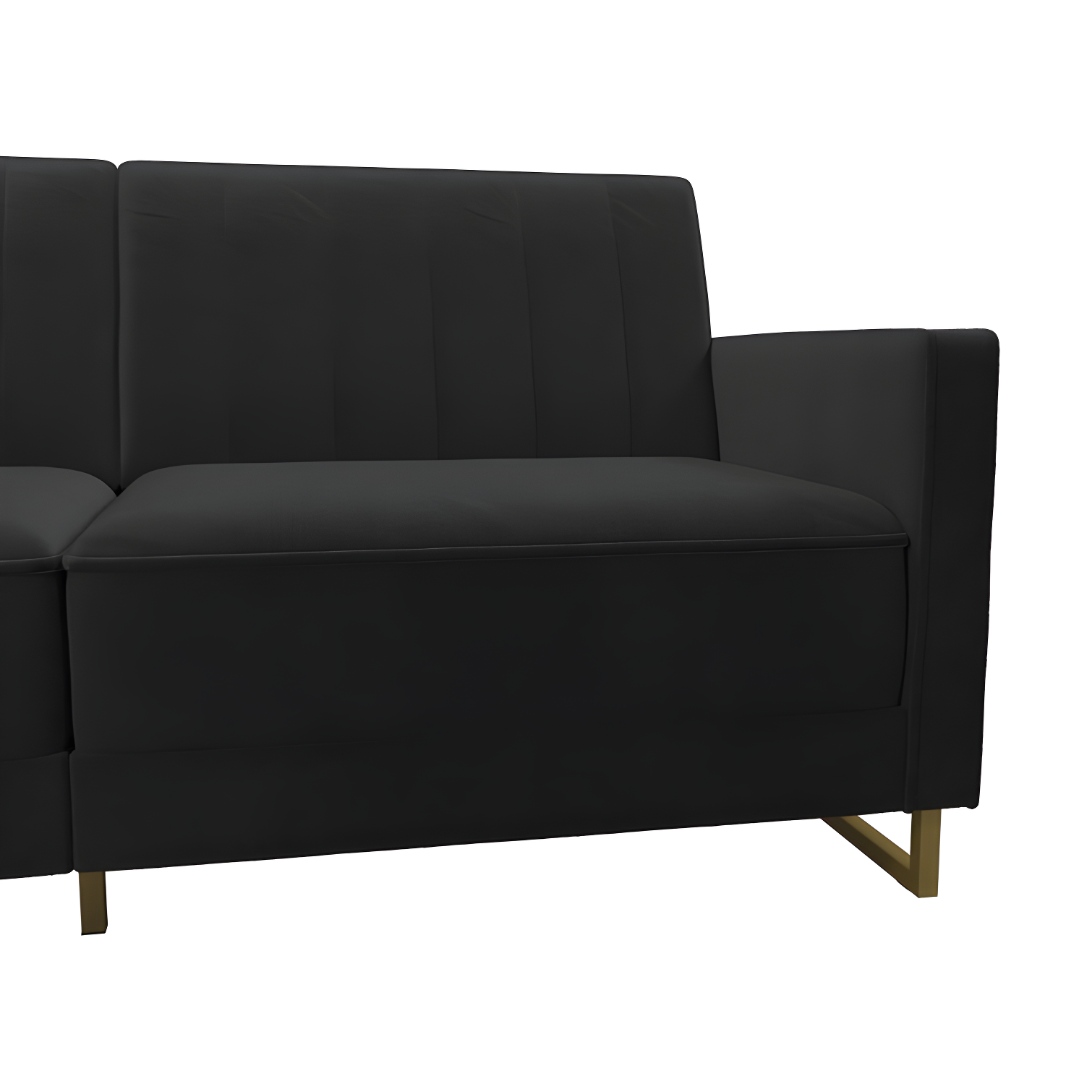 Skylar Full / Double 77'' Velvet Tufted Convertible Sofa