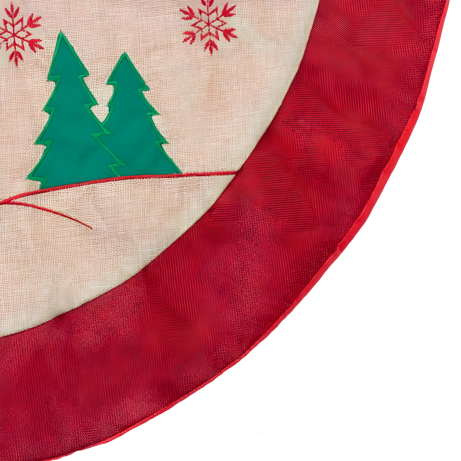 Northlight Santa Claus in Sleigh Embroidered Christmas Tree Skirt - 36"