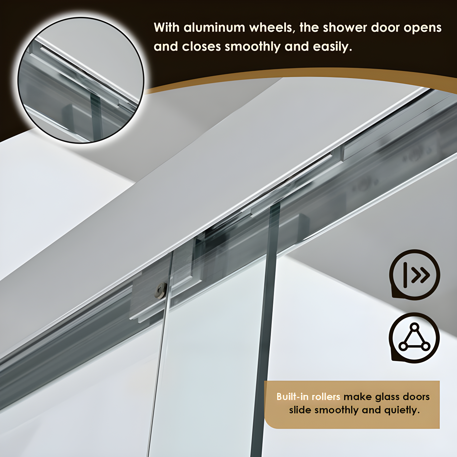 Ennis 60" W x 76" H By Pass Framed Shower Door with Clear Glass