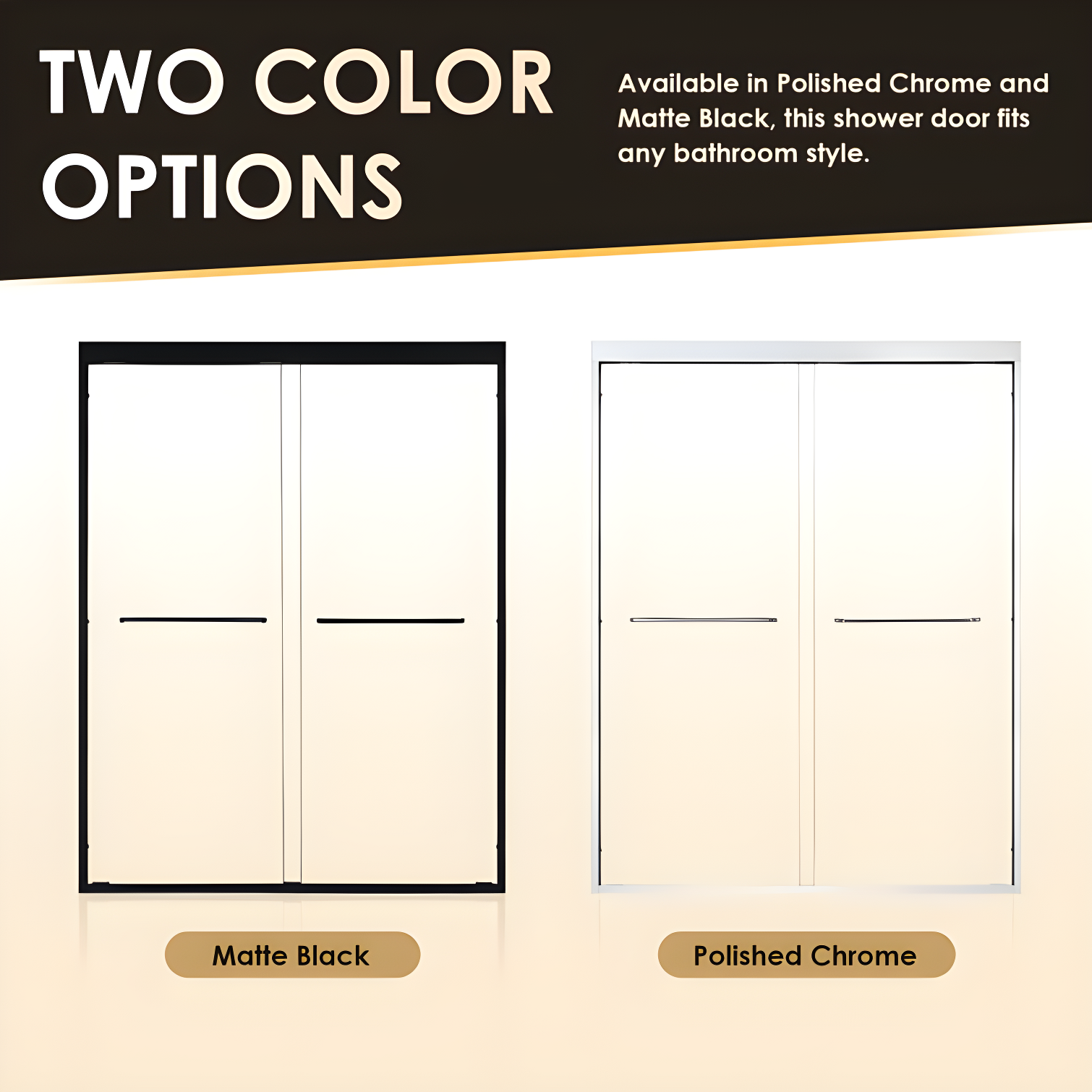 Ennis 60" W x 76" H By Pass Framed Shower Door with Clear Glass