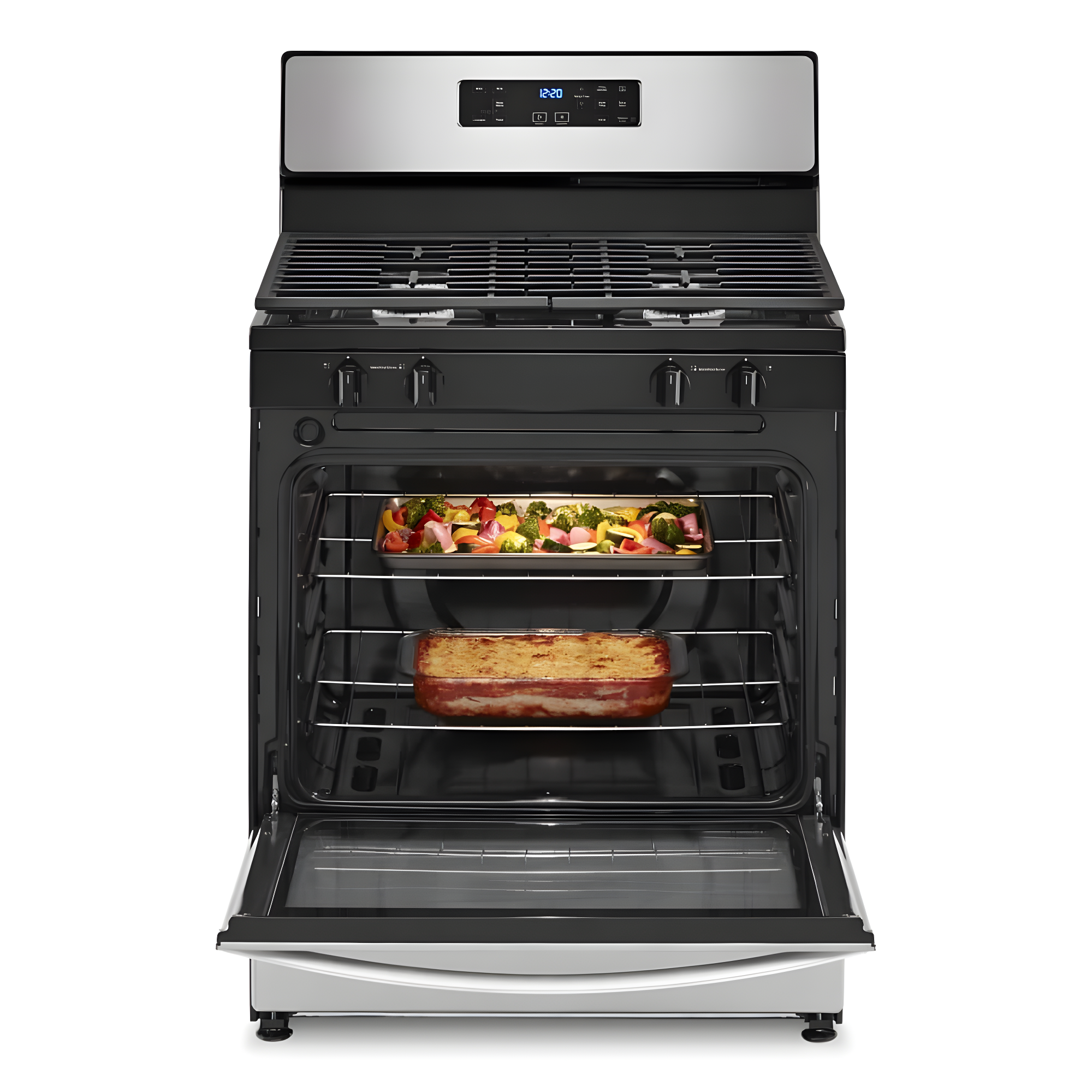WHIRLPOOL WFG320M0MS 30" FREE STANDING GAS RANGE Stainless Steel