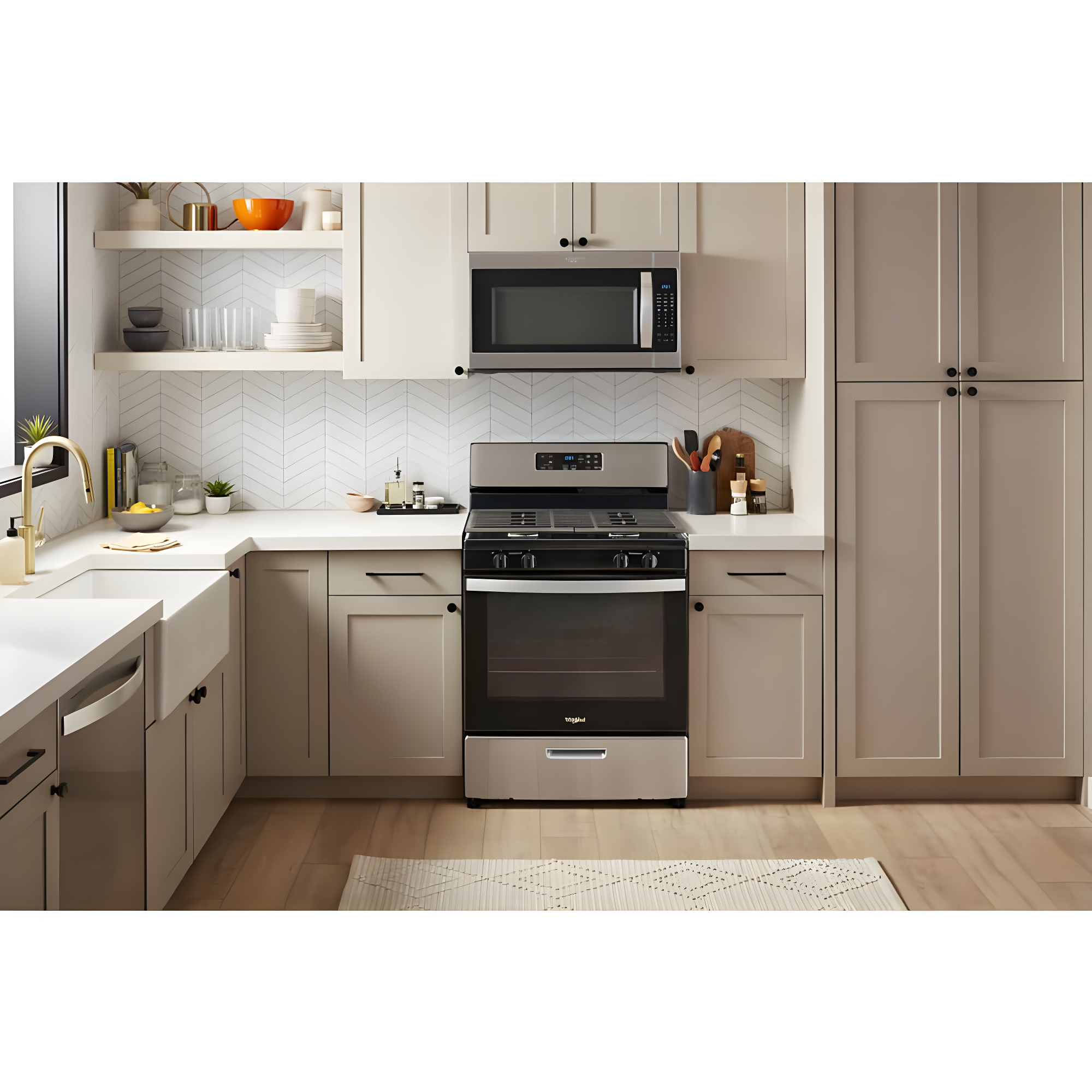 WHIRLPOOL WFG320M0MS 30" FREE STANDING GAS RANGE Stainless Steel