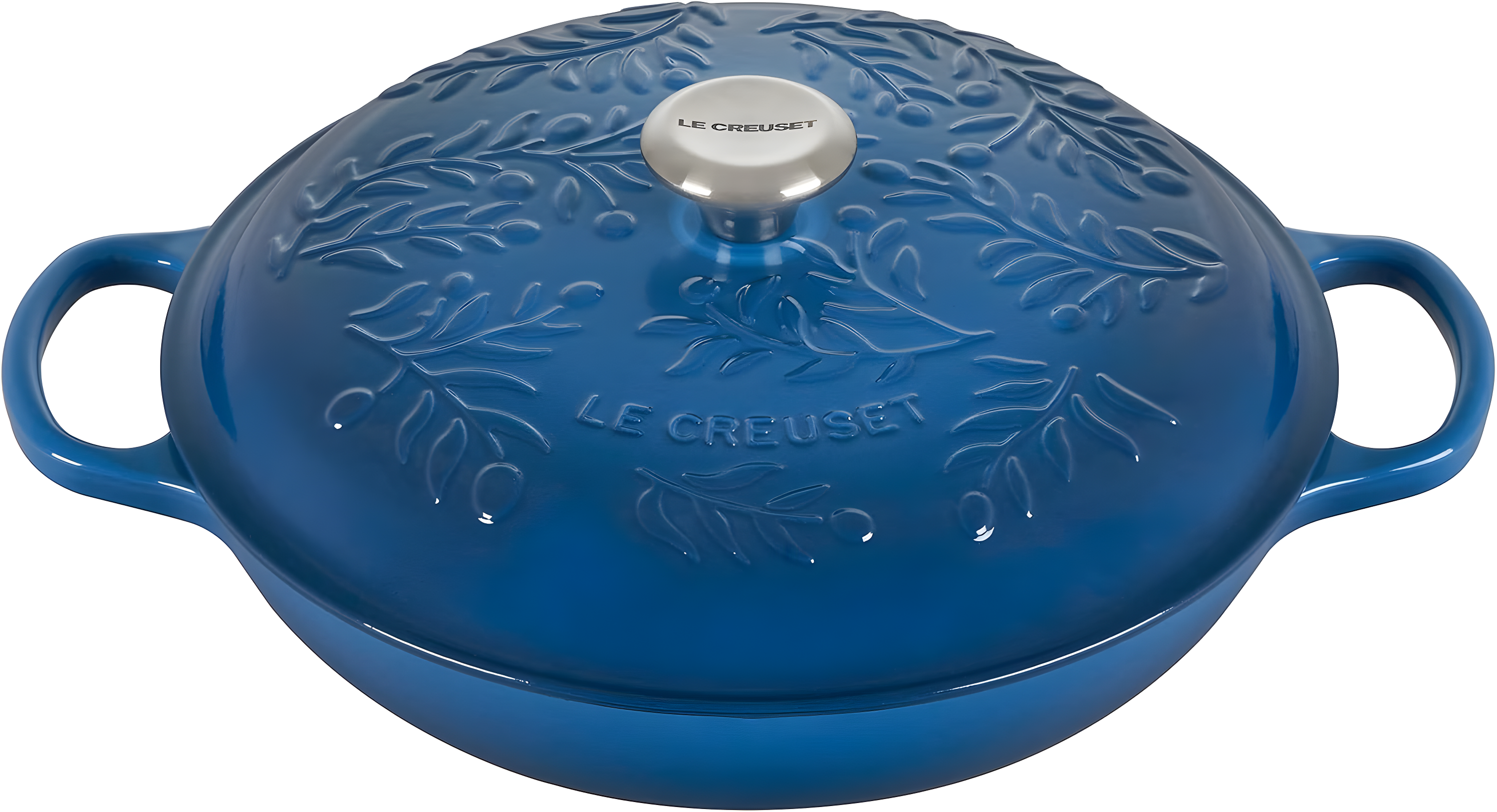 Le Creuset Le Creuset Signature Enameled Cast Iron Olive Branch Collection with Embossed Lid